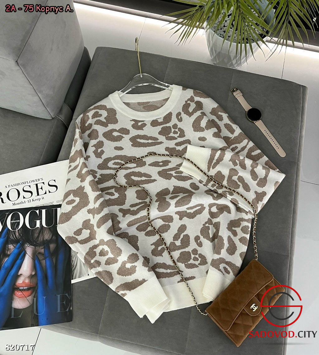 Пуловер женский с принтом - Bruno фото 4