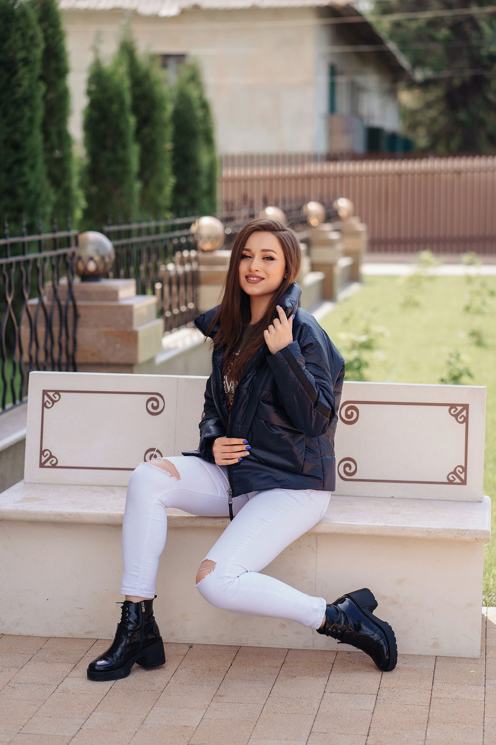 Куртка женская демисезонная 21750 (синий) - Kankan фото 3