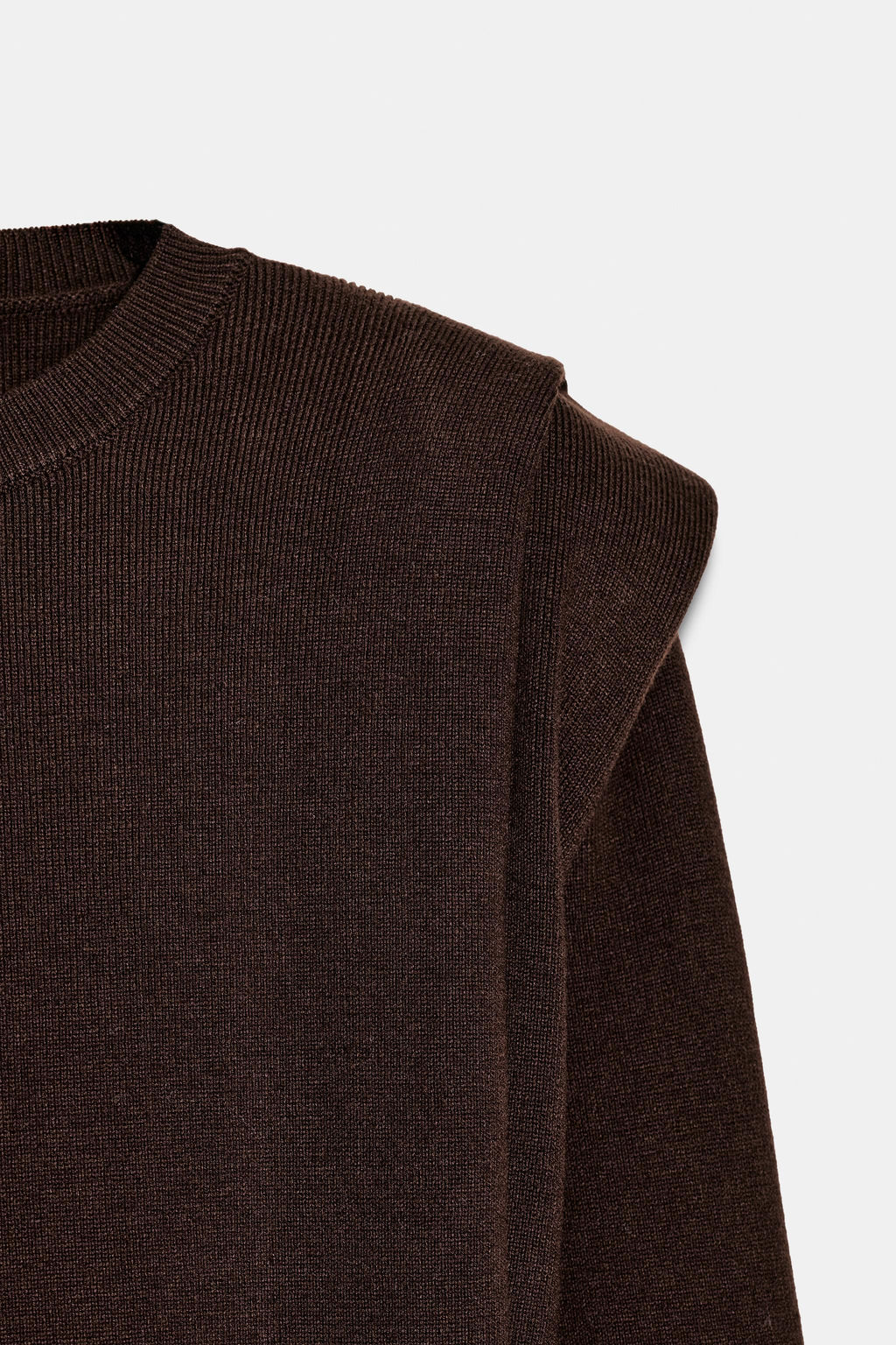 KNIT JUMPER WITH SHOULDER PADS - Zara фото 14