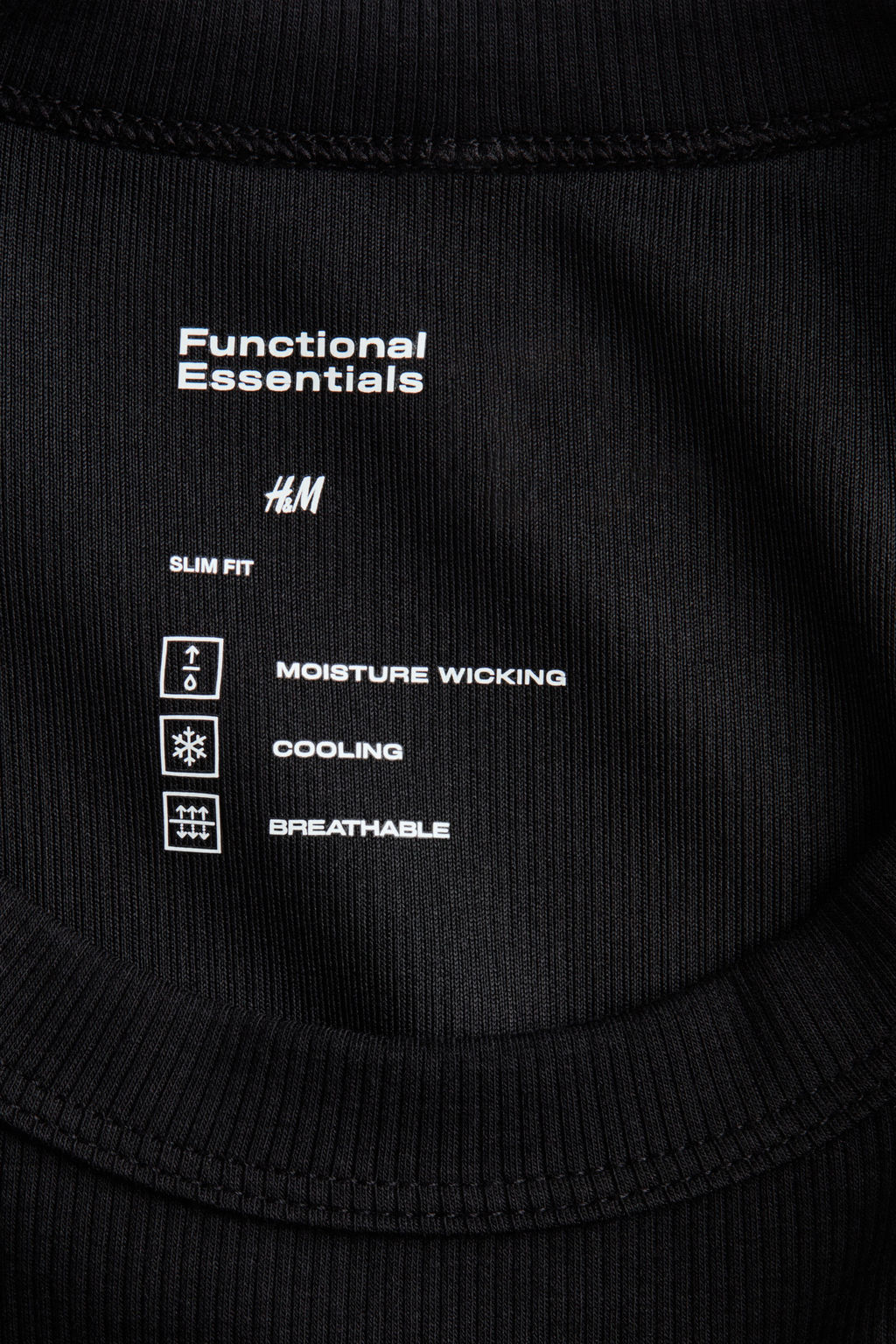 Camiseta de canal? Cooling Slim Fit - H&m фото 8