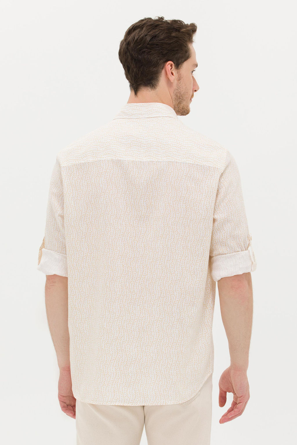 U. S. Polo Assn Мужская рубашка с длинным рукавом Stone - U.s. polo assn фото 5