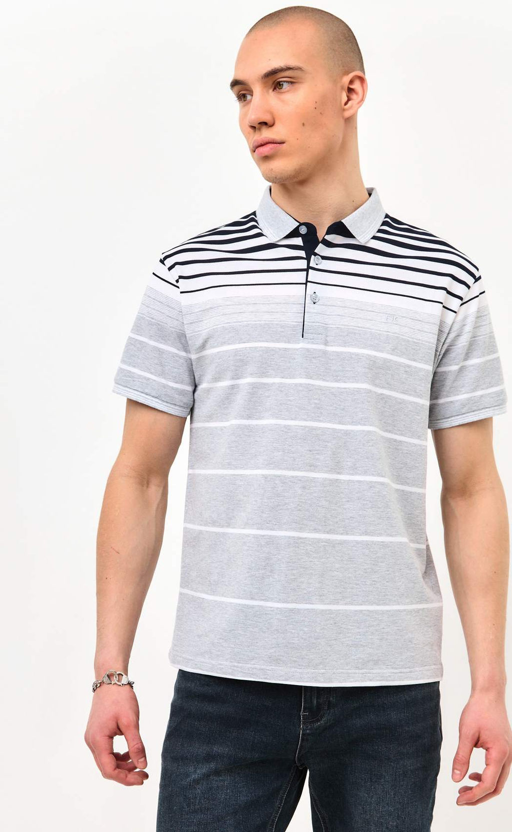 Футболка-поло F511-07-173b grey - Fine joyce фото 7