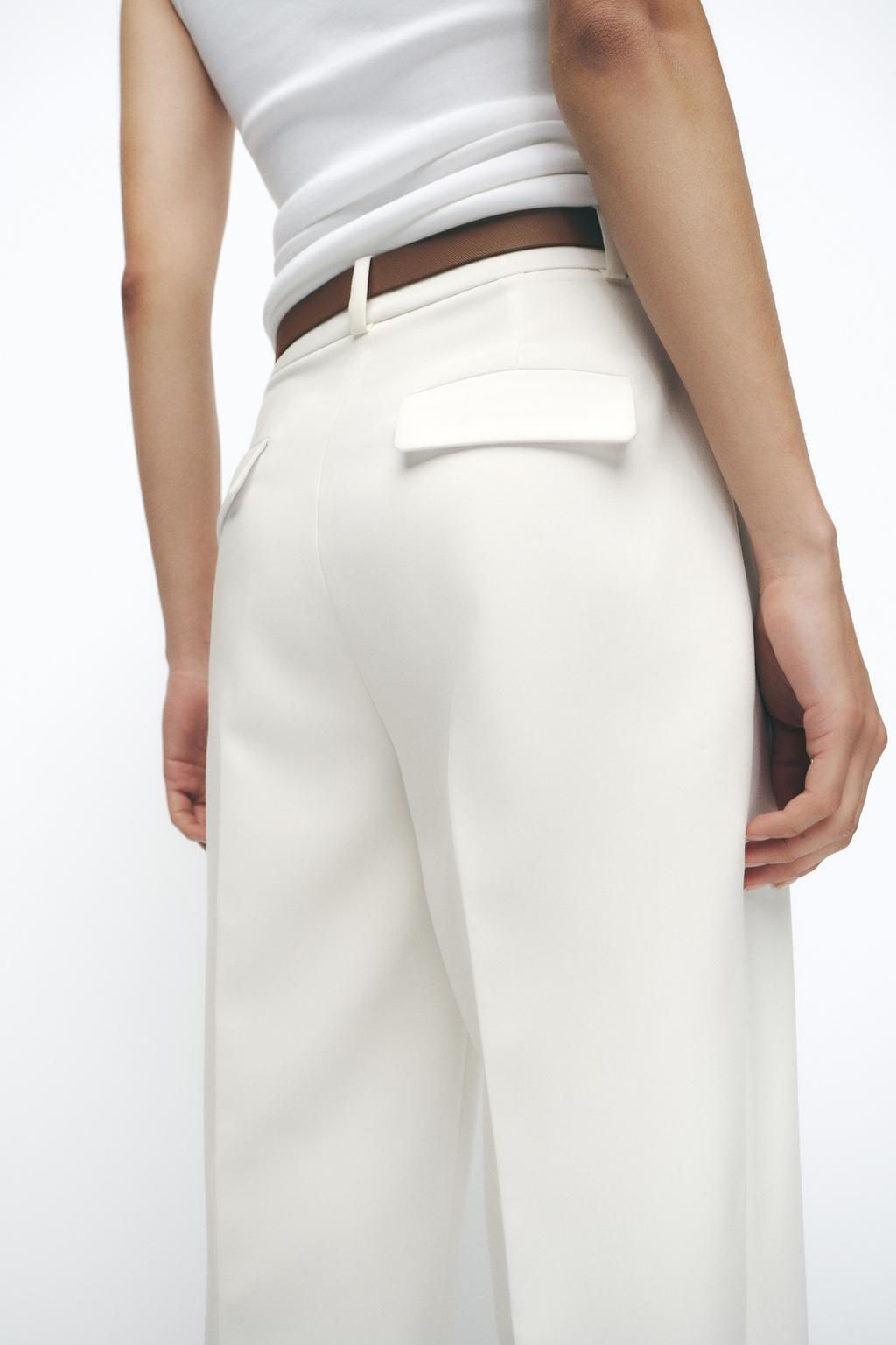 DARTED TROUSERS WITH BELT - Zara фото 6