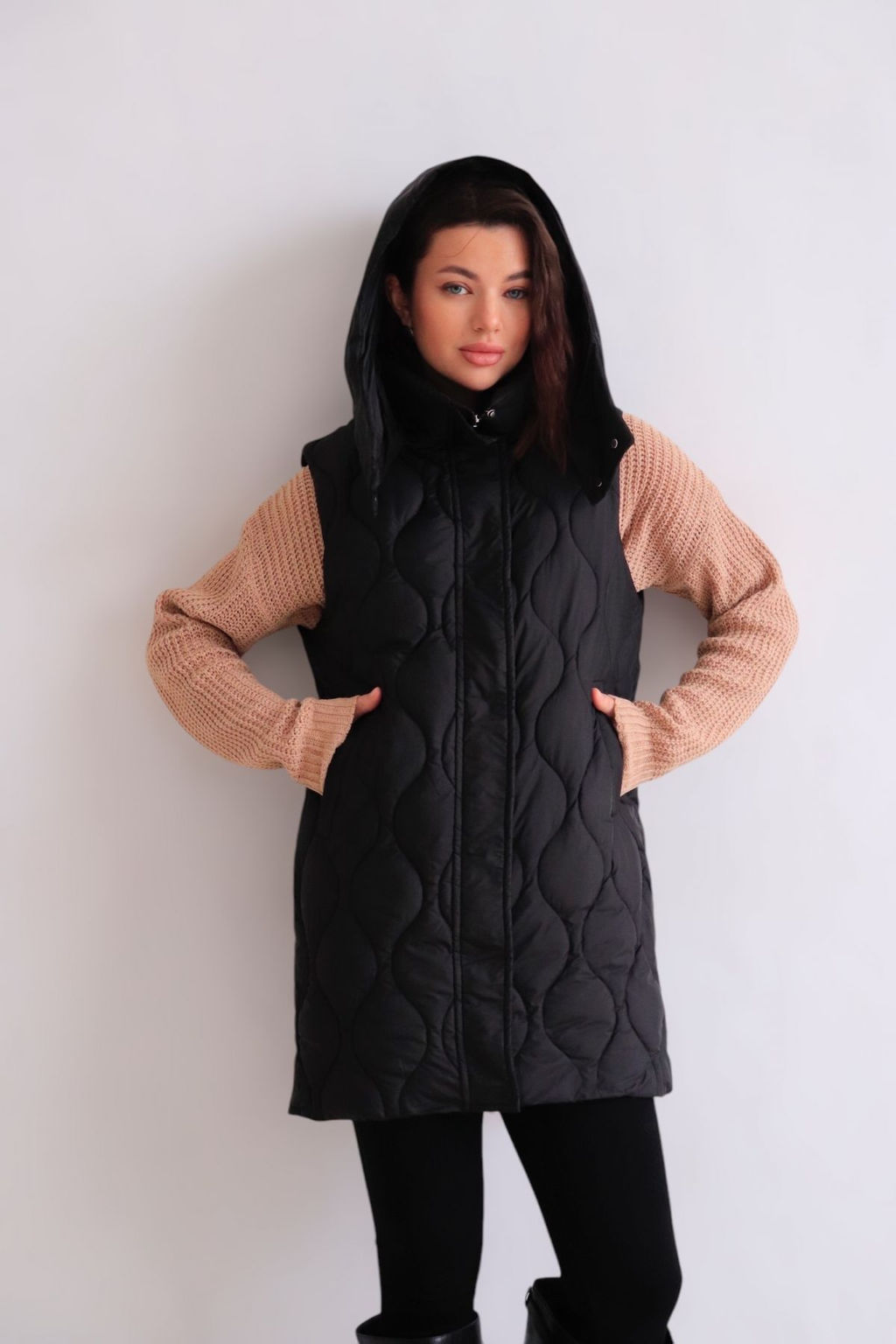 Martichelli Жилет стеганый чёрный  фото 4