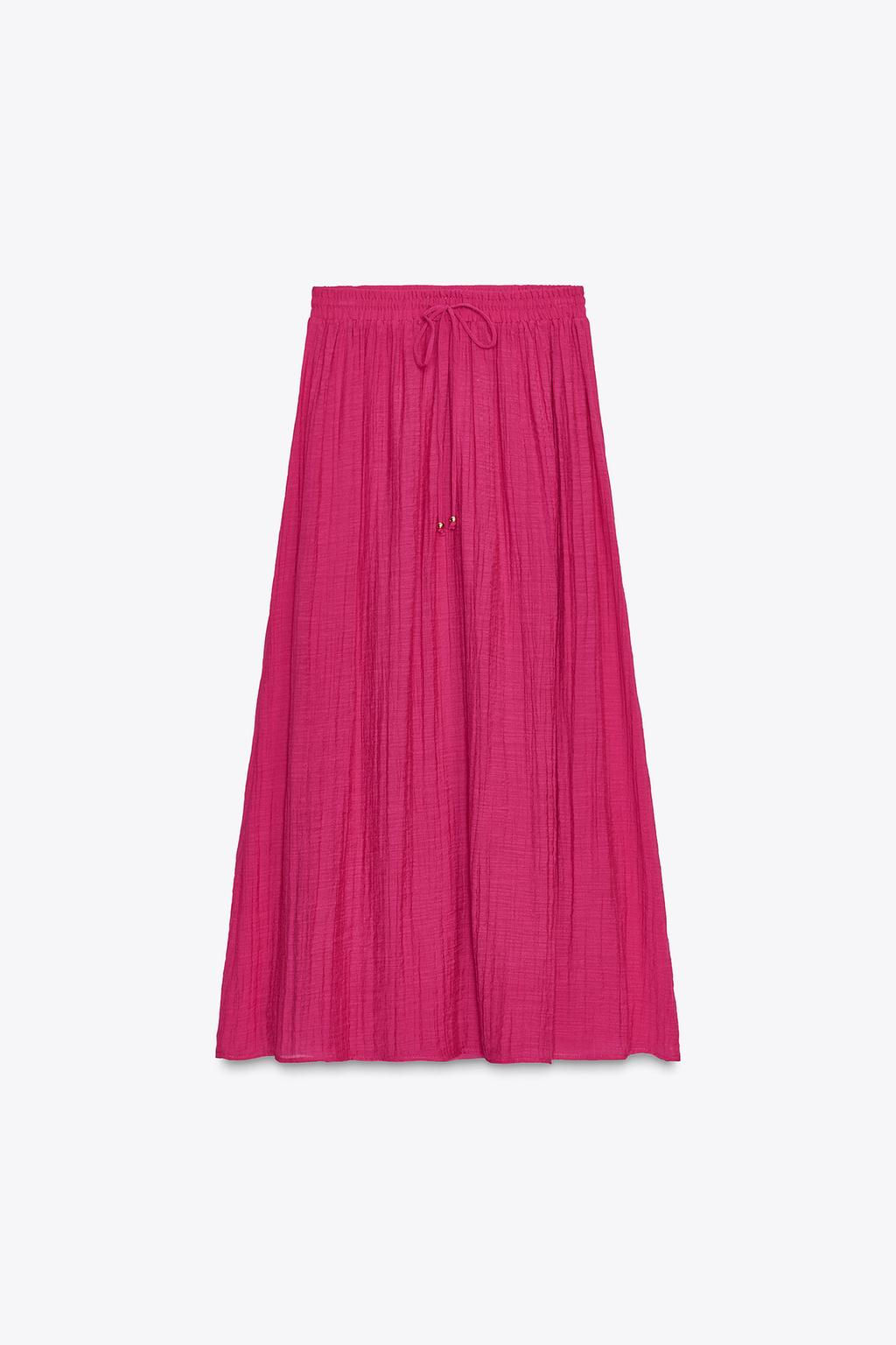 RUBBERISED PRINT MIDI SKIRT - Zara фото 5