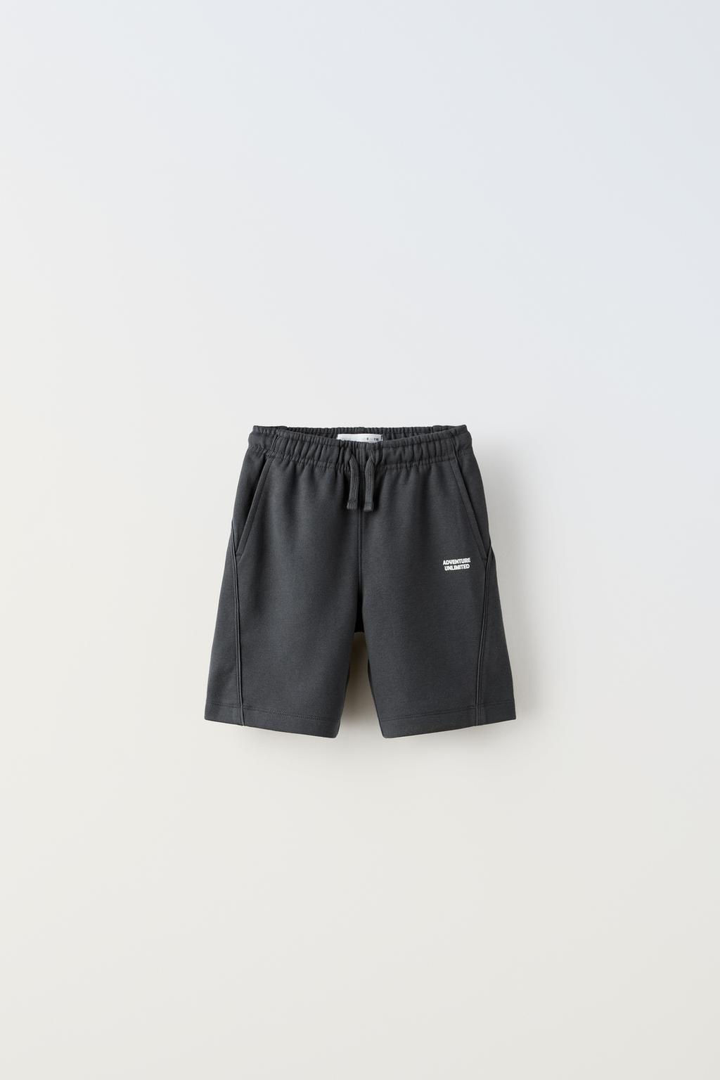 KABARTMALI SLOGANLI T-SHIRT VE BERMUDA SORT TAKIM - Zara фото 4