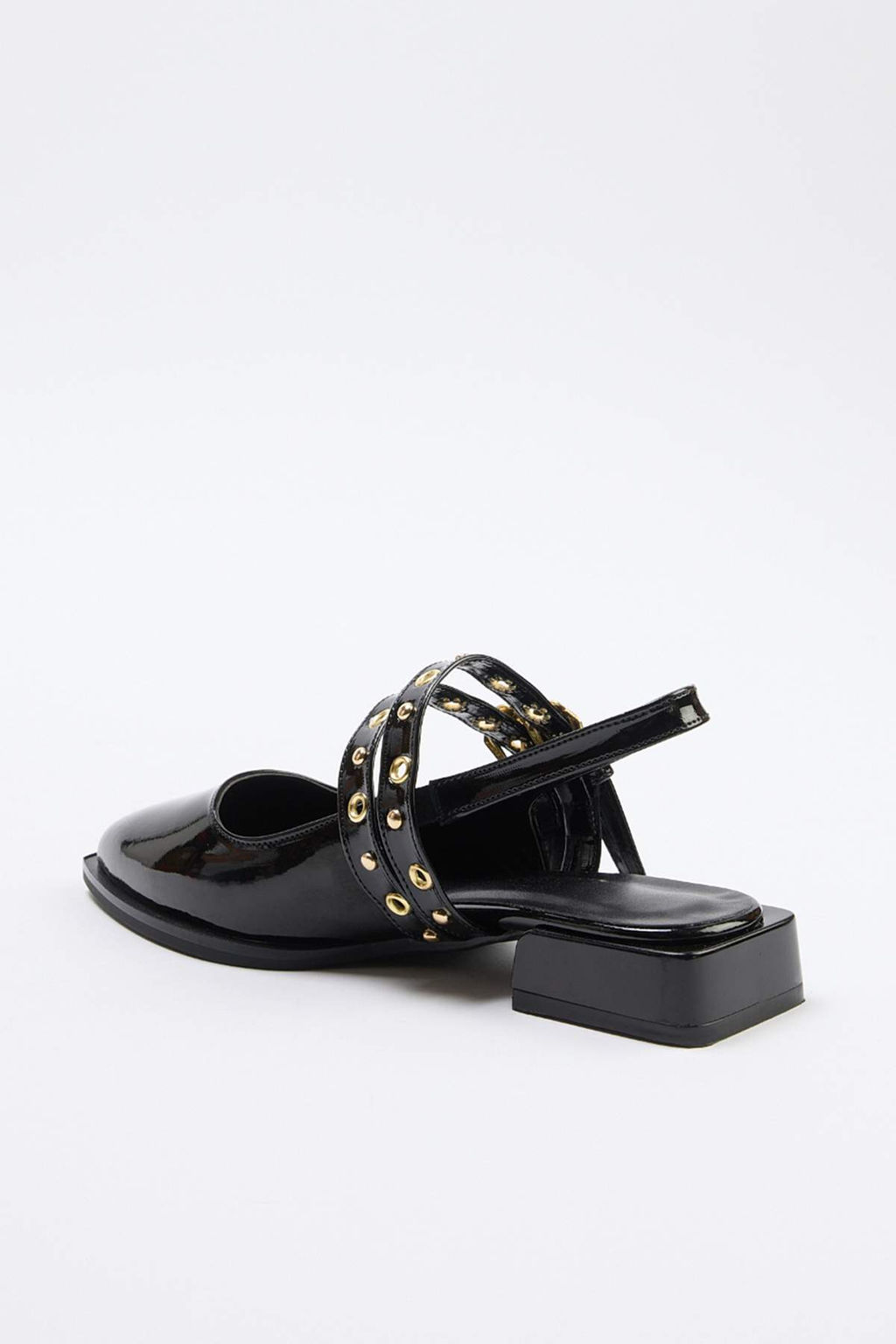 Teen Siyah Rugan Cift Bant Detayl? Kad?n Babet TAKSS26BE00010