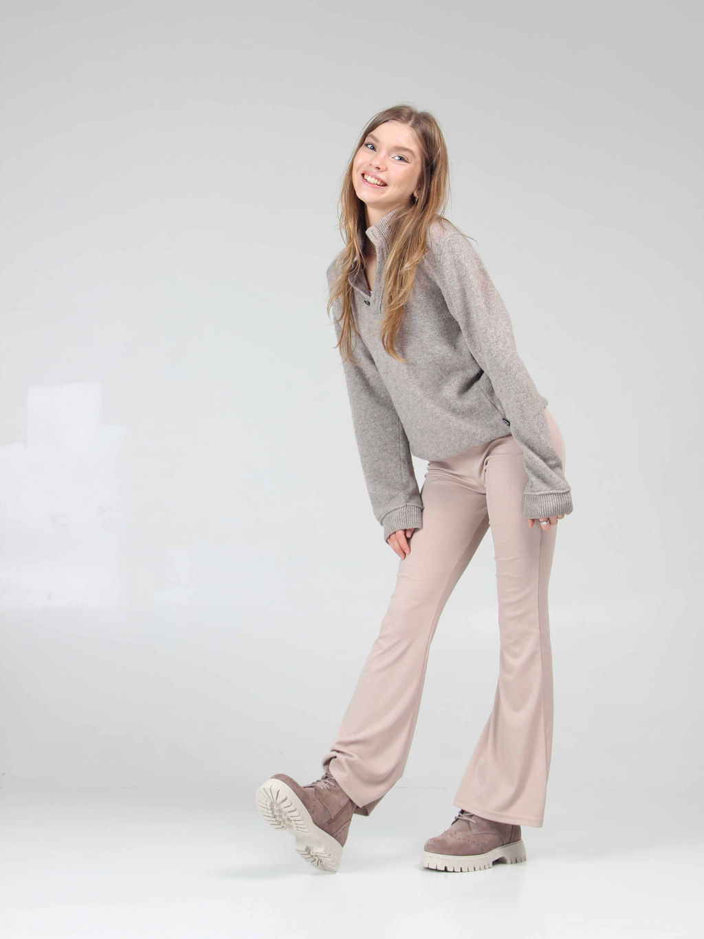 Ботинки 338.1541be. капучино замша/Байка