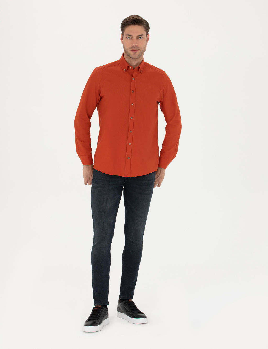 Kiremit Regular Fit Uzun Kollu G_mlek - Pierre cardin фото 4