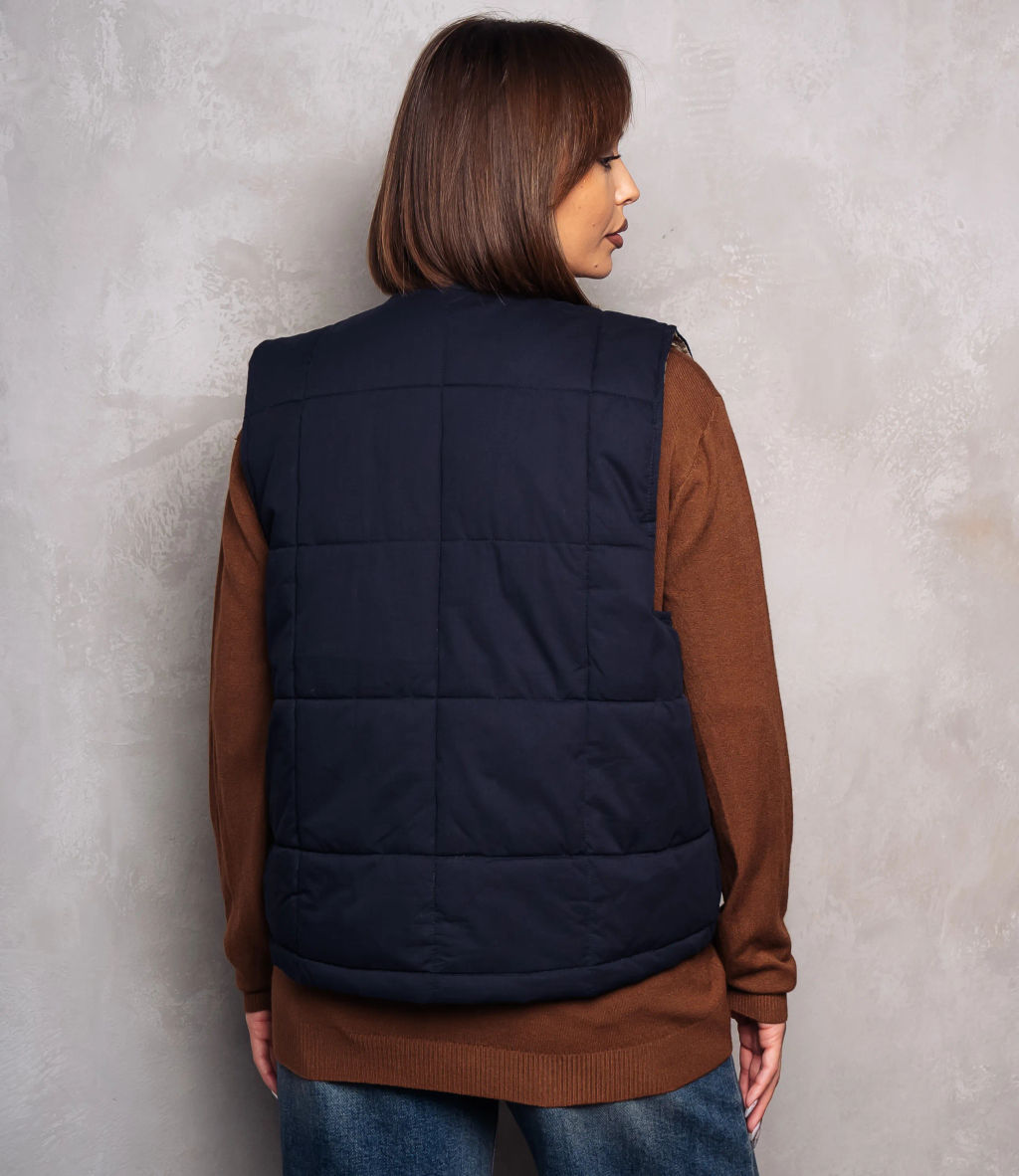 Жилет #КТ8358, тёмно-синий