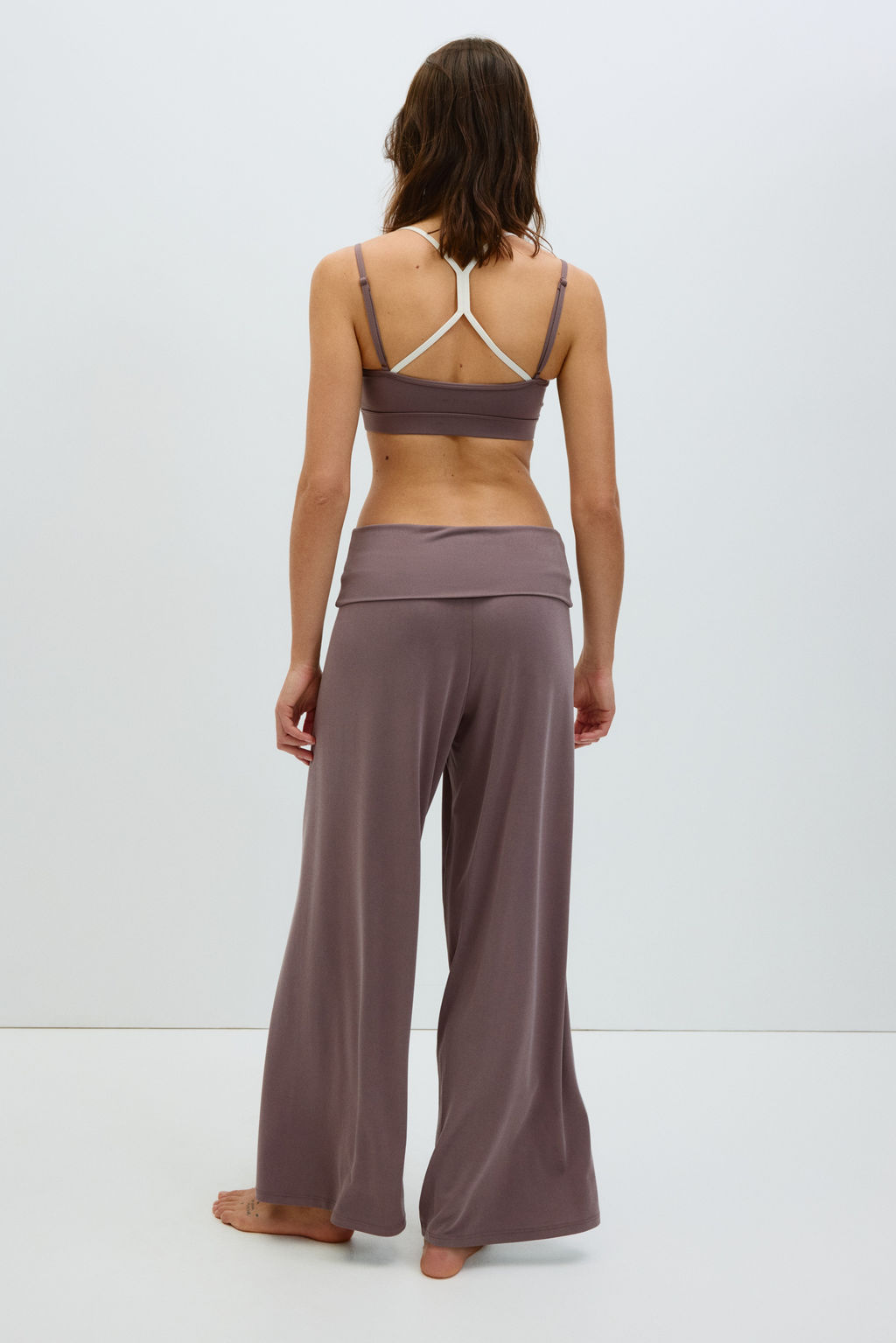 Pantal?n de yoga con cintura plegable - H&m фото 4