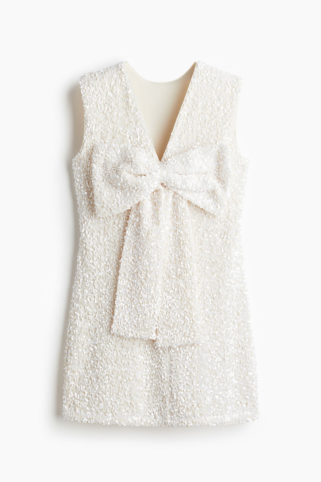 Vestido de lentejuelas con lazo decorativo - H&m фото 6