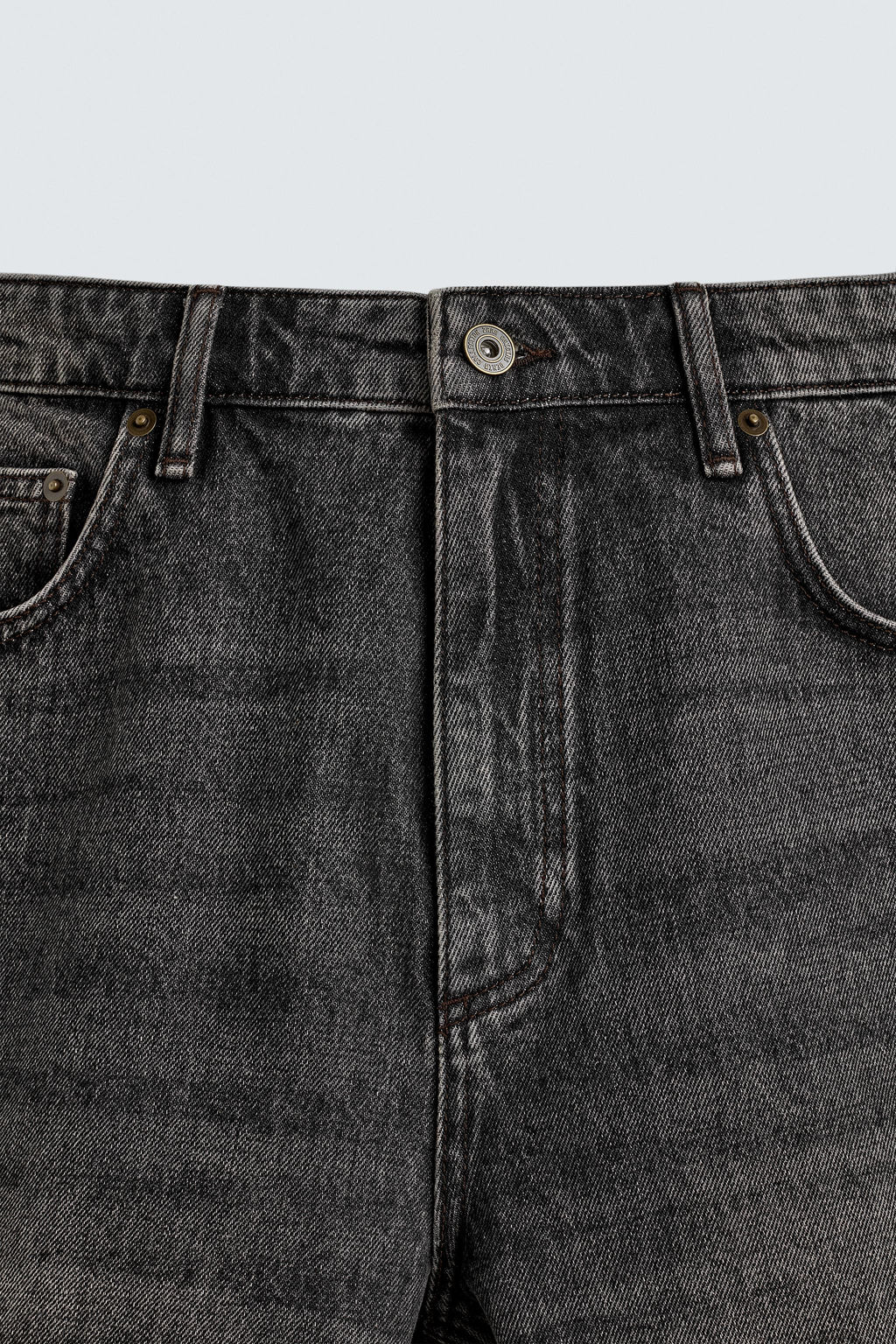 BERMUDA DENIM RELAXED FIT / Gris oscuro