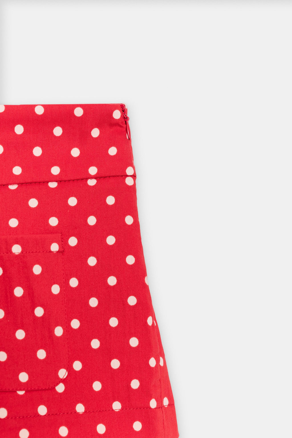 SHORTS MINI BOLSILLOS LUNARES / Rojo / Blanco - Zara фото 7