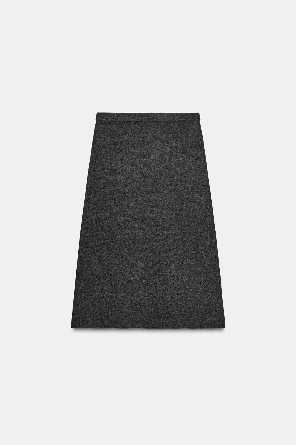 FALDA MIDI PUNTO / Gris - Zara фото 8
