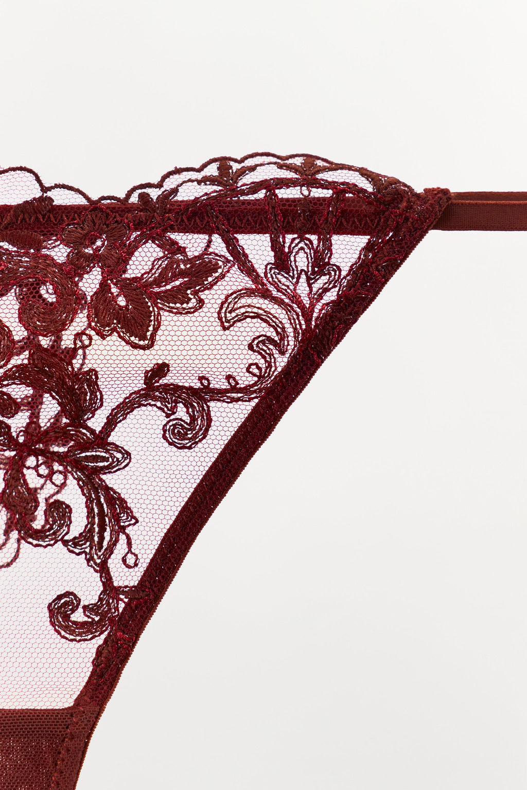 EMBROIDERED LACE THONG - Zara фото 4