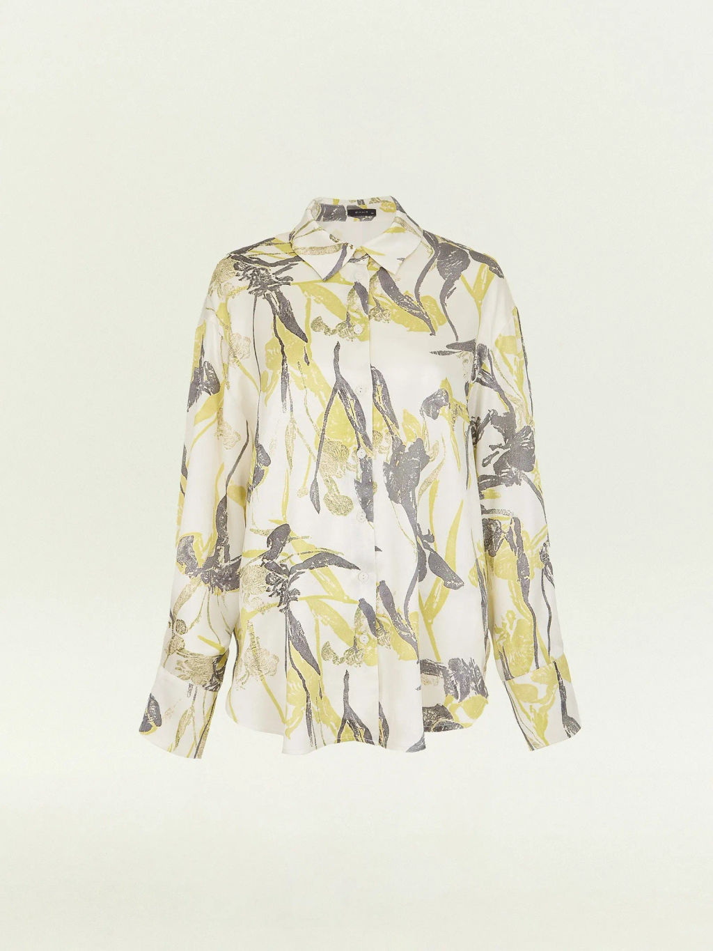 Рубашка с цветочным принтом из 100% вискозы, B3177/narcis - Emka фото 6