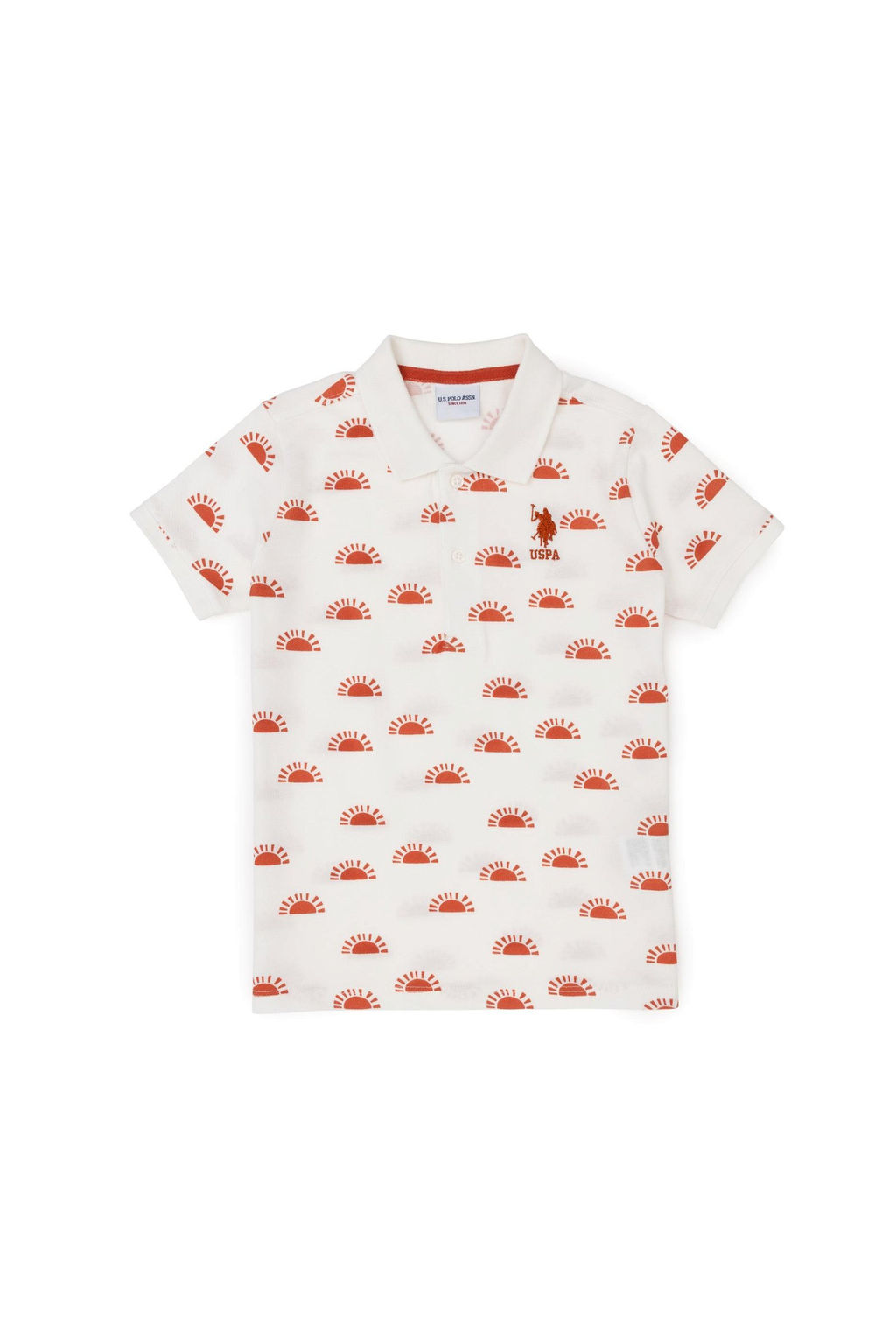 Футболка цвета экрю для мальчика - U.s. polo assn фото 2