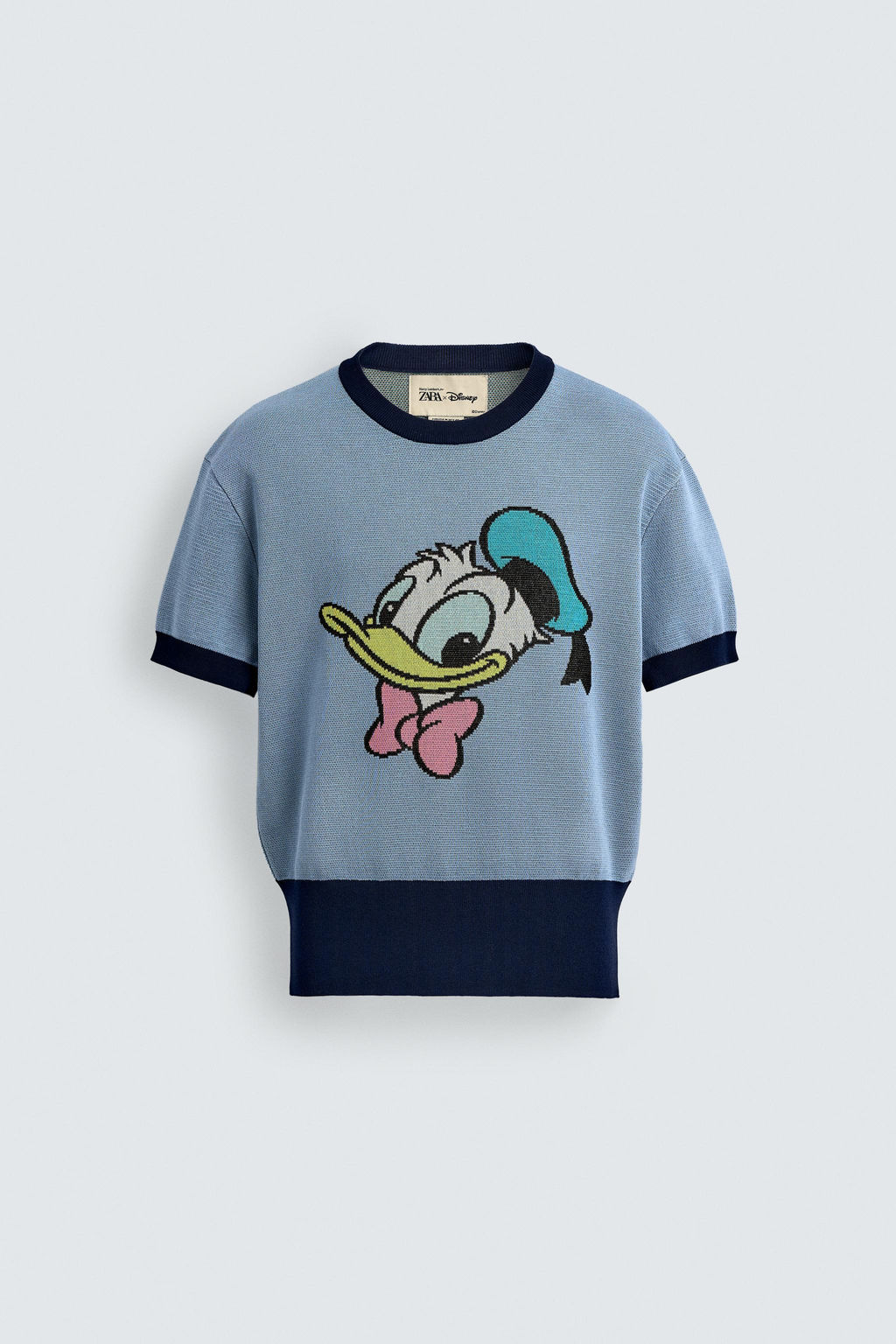 DONALD DUCK KNIT T-SHIRT HARRY LAMBERT FOR ZARA X DISNEY  фото 7