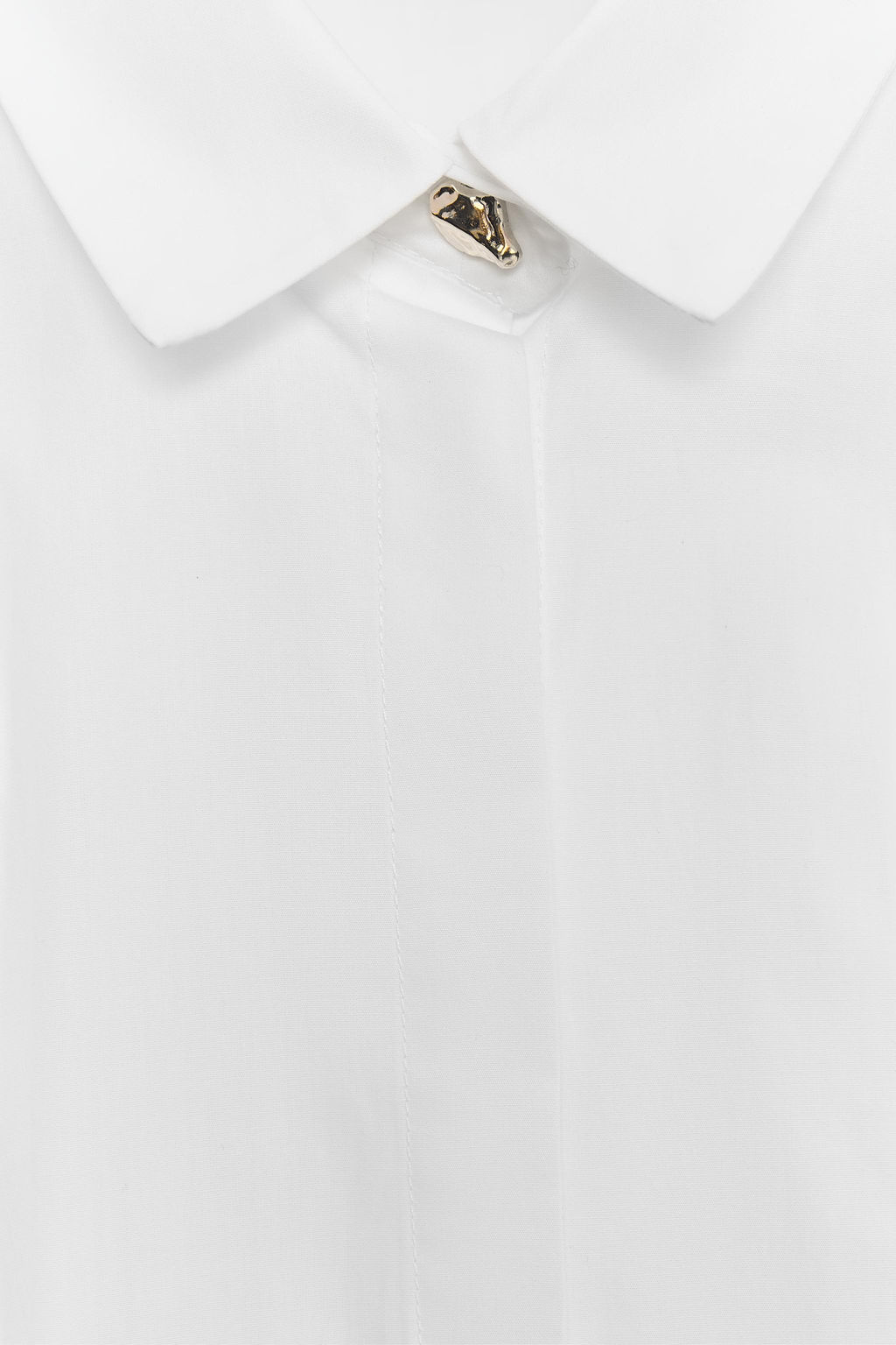 PLEATED POPLIN SHIRT - Zara фото 7