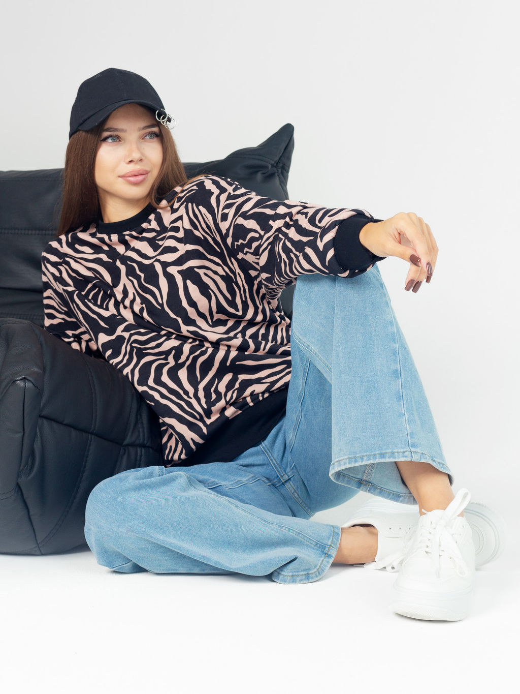 Толстовка женская футер 3-х нитка петля "РИАНА" БЕЖЕВЫЙ