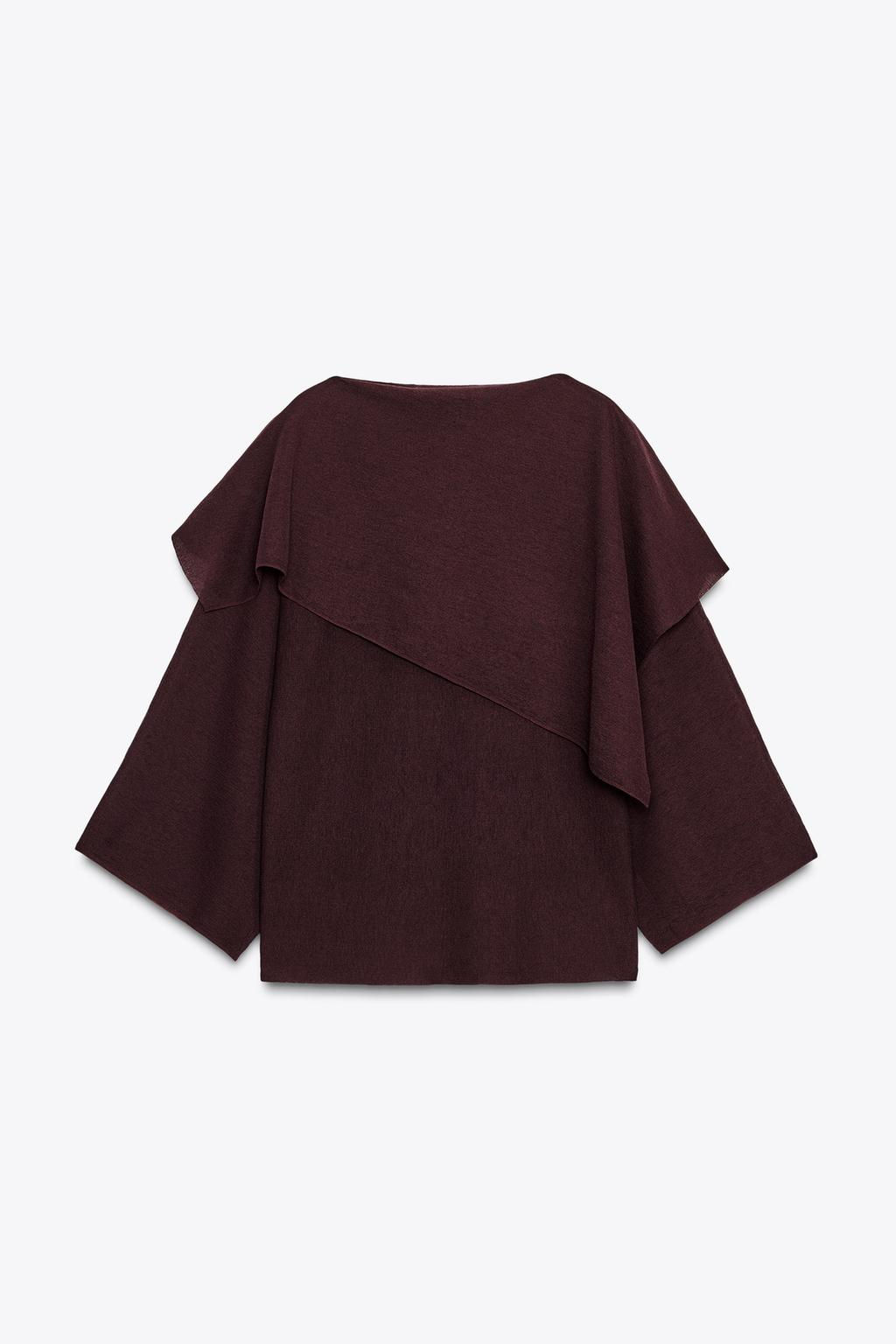 PLAIN KNIT LAYERED TOP - Zara фото 6