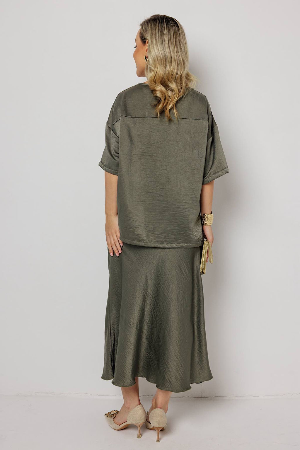 Юбка женская 198/05/Оливковый - Rise фото 3