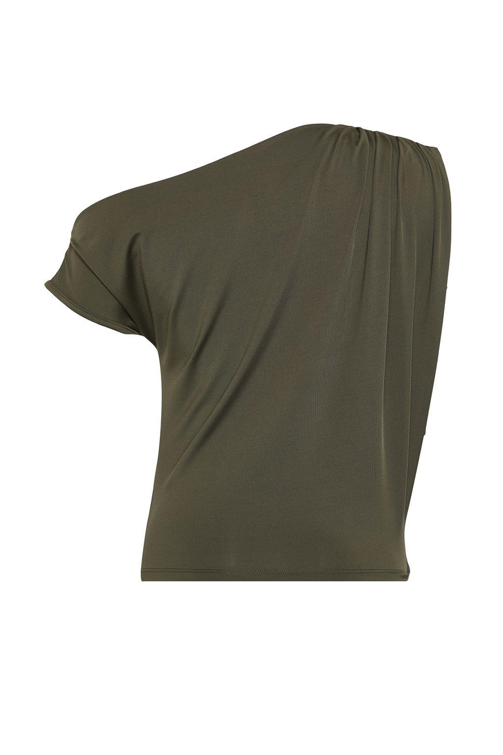 Trendyolmilla Kahverengi Regular/Normal Kal?p Asimetrik Yaka S?f?r Kol C?tc?tl? Esnek Orme Bluz TWOSS24BZ00396  фото 8