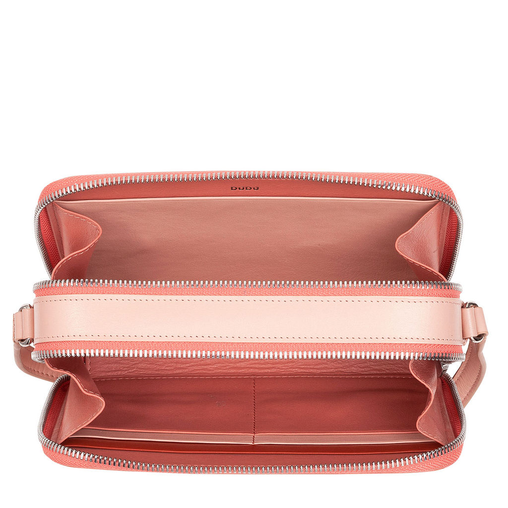 Итальянская женская сумка кросс-боди DuDu Bags серии Ines | розовый фламинго - Dudubags фото 4