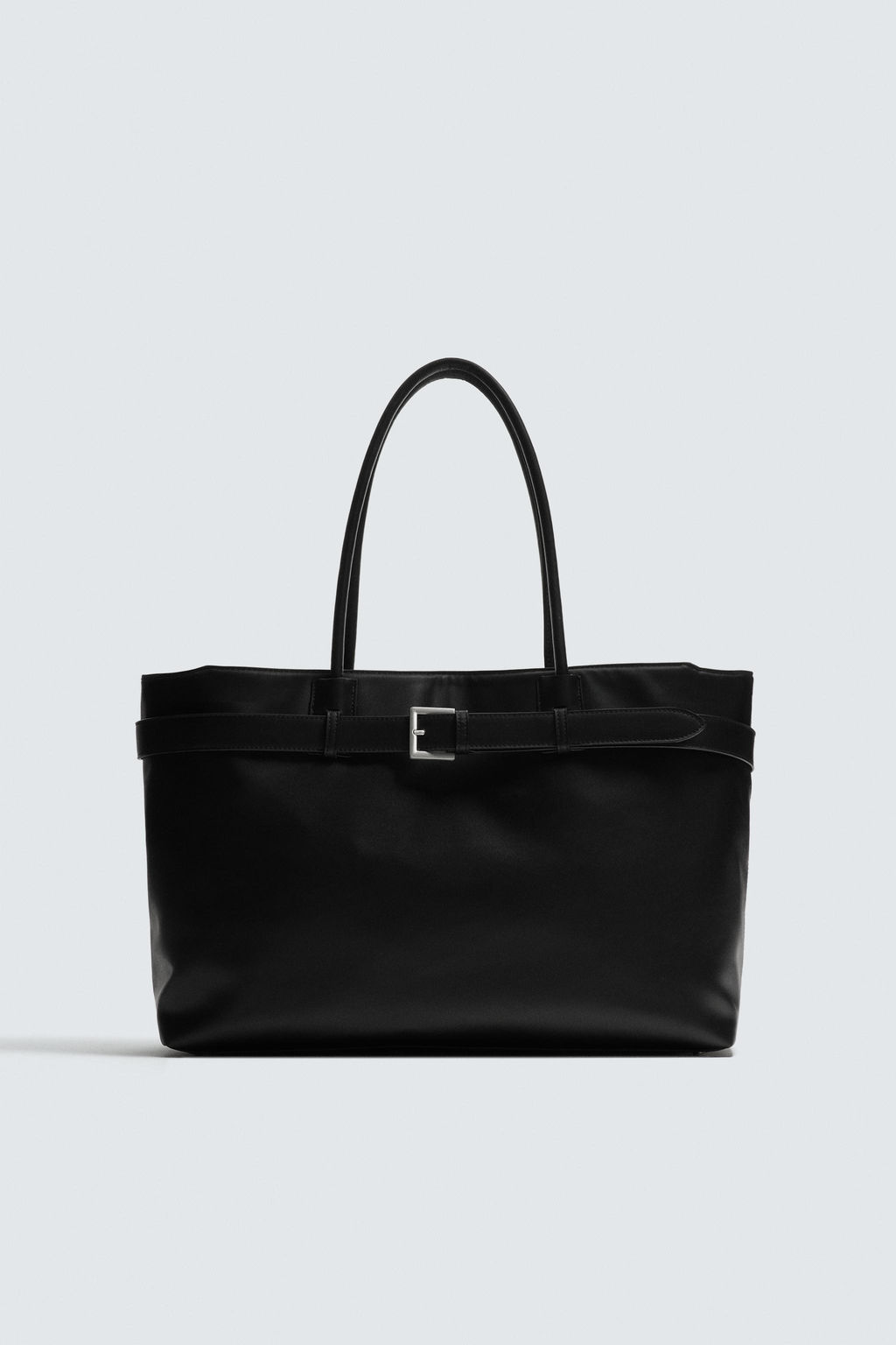 BOLSO SHOPPER CINTUR?N / Negro - Zara фото 7
