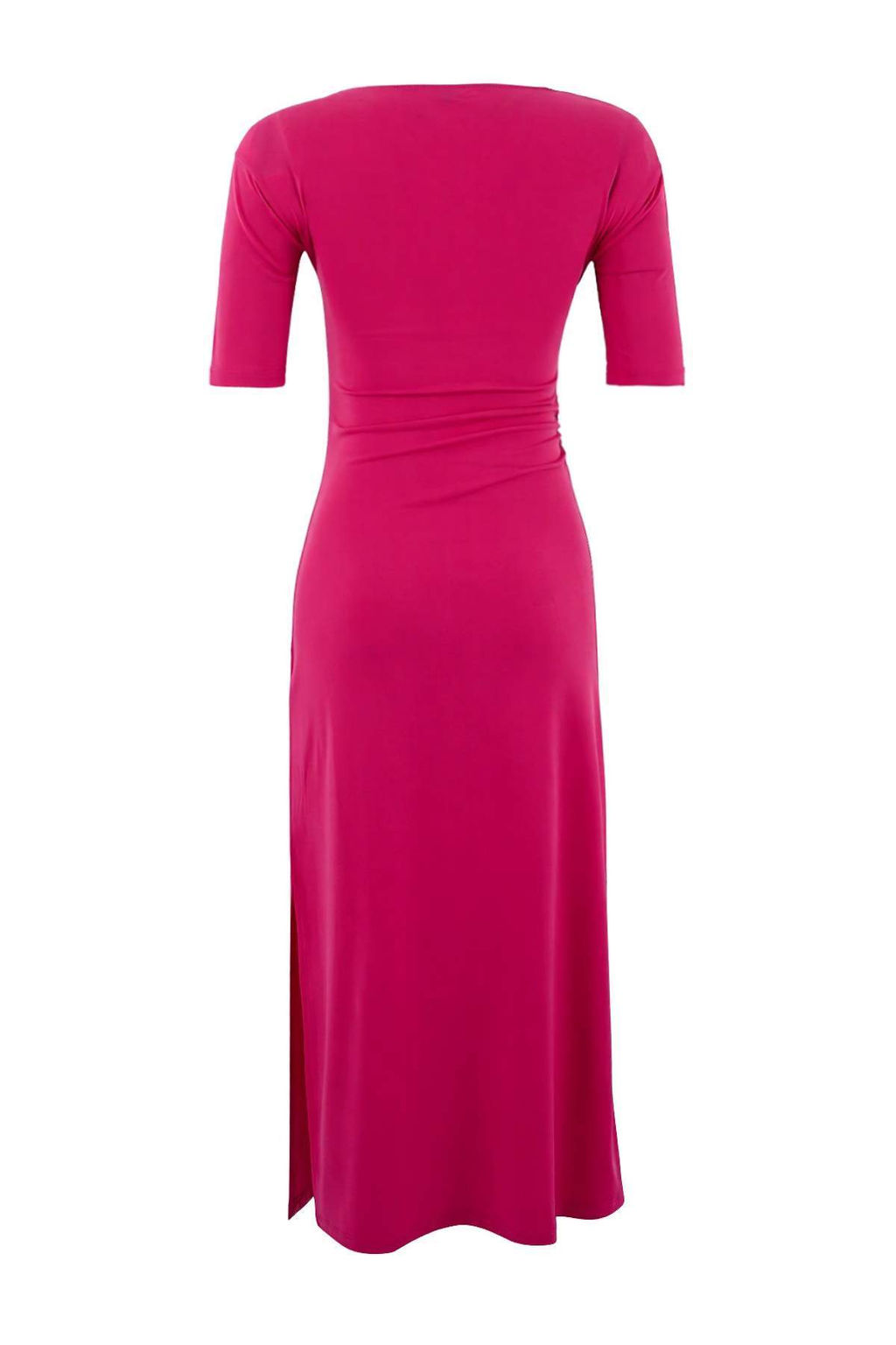 Kahverengi A-Kesim/Can Form Asimetrik Yaka K?sa Kollu Maxi Esnek Orme Elbise TWOSS26EL00014 - Trendyolmilla фото 8