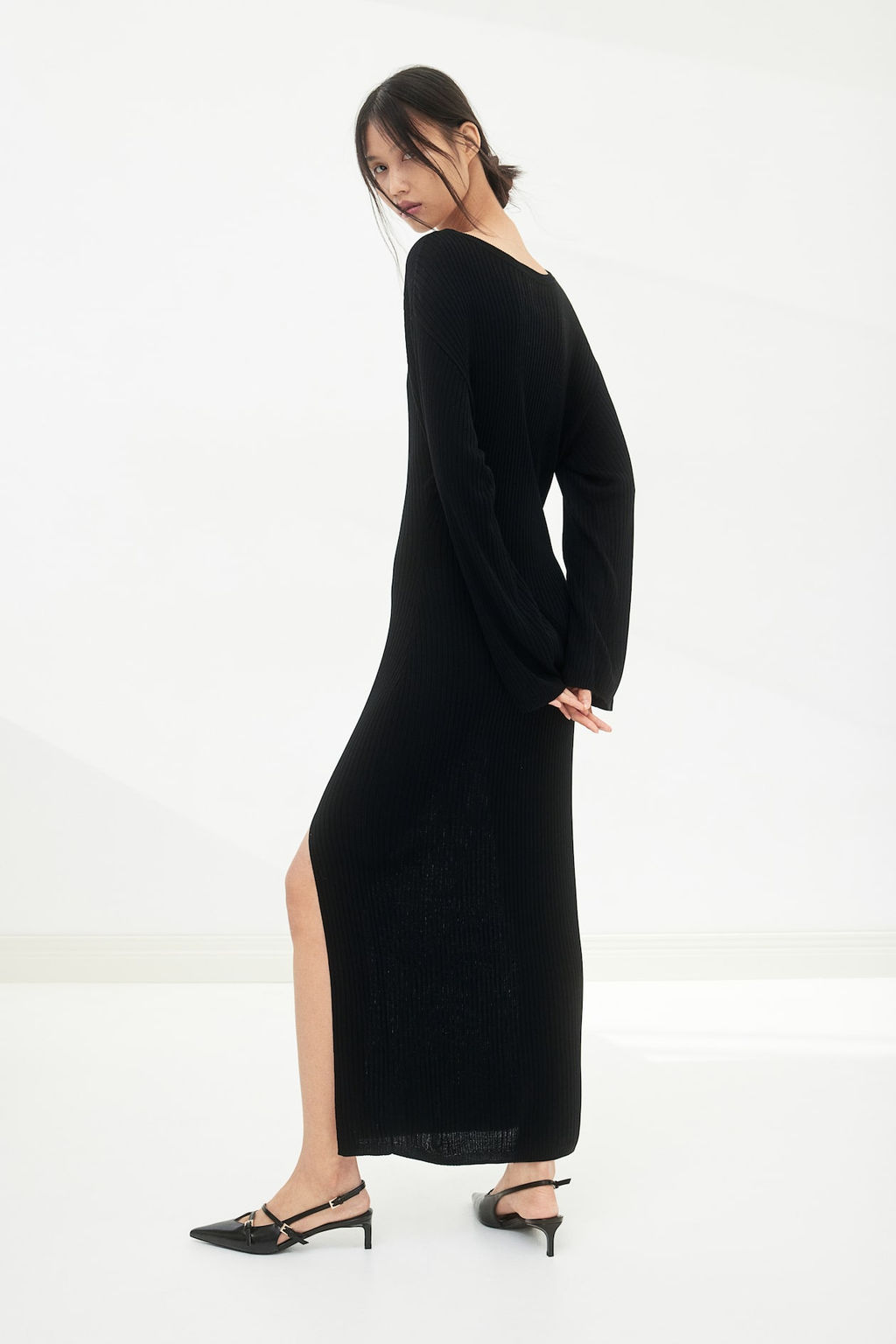 Vestido en punto de canale - H&m фото 3