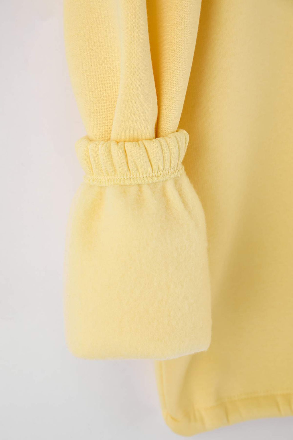 Antrasit Oversize/Genis Kal?p Kal?n Ici Polarl? Orme Sweatshirt TWOAW26SW00115 - Trendyolmilla фото 10