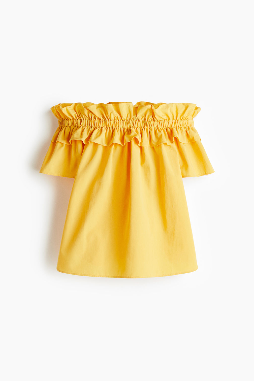 Blusa off-the-shoulder con escote de volante - H&m фото 3
