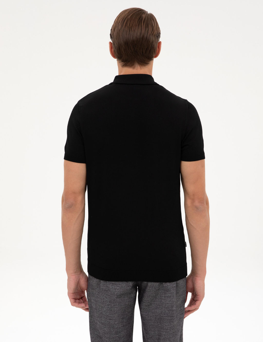Siyah Slim Fit Kazak - Pierre cardin фото 5