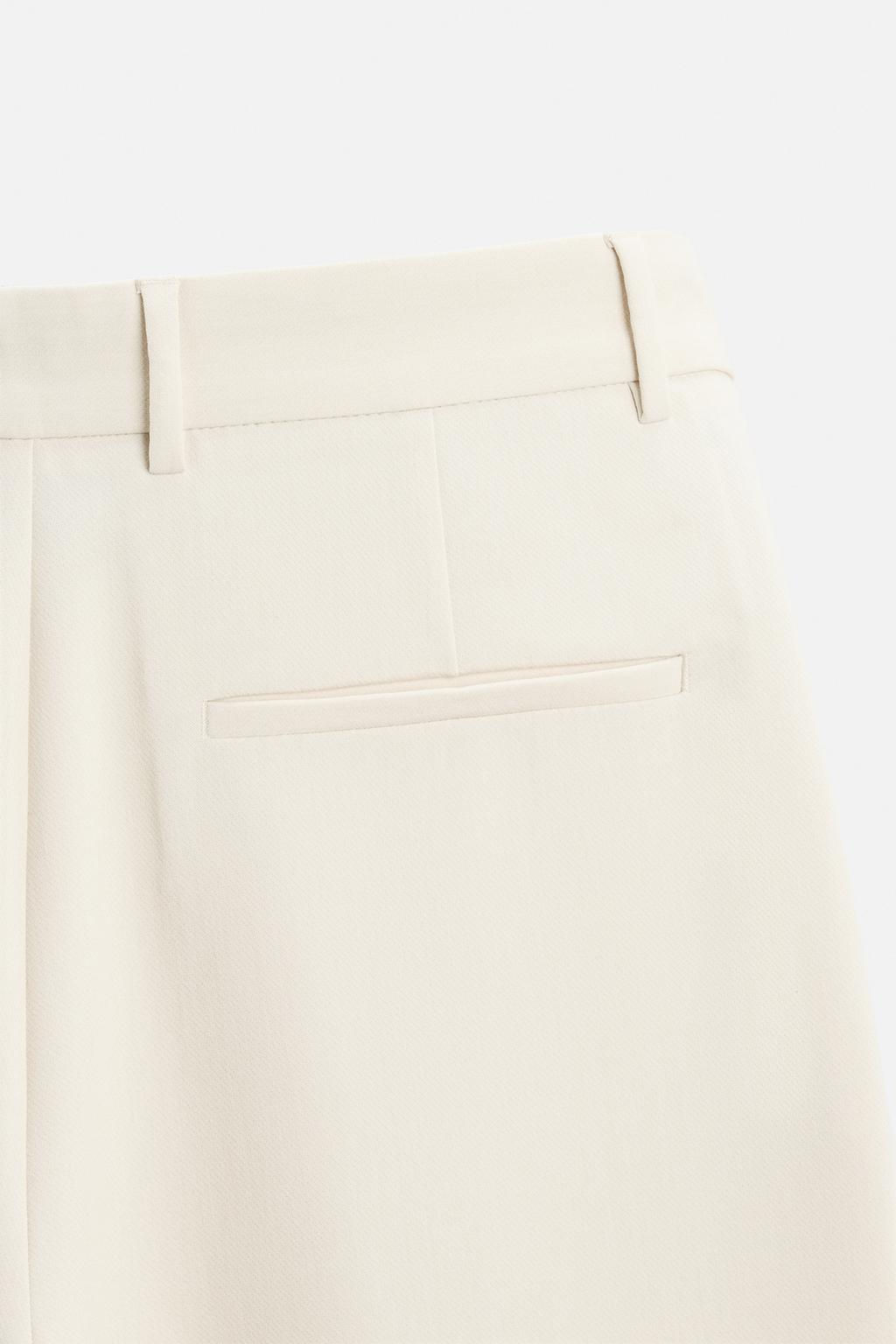 RELAXED FIT PLEATED TROUSERS - Zara фото 16