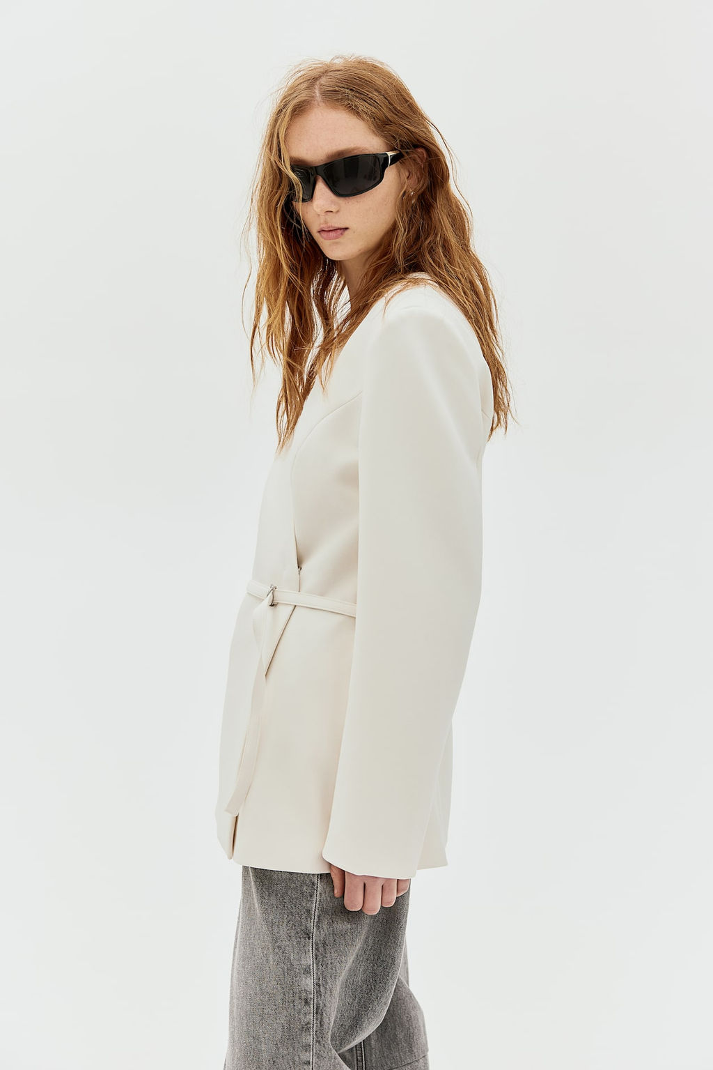 Blazer cruzado con cinturon - H&m фото 4