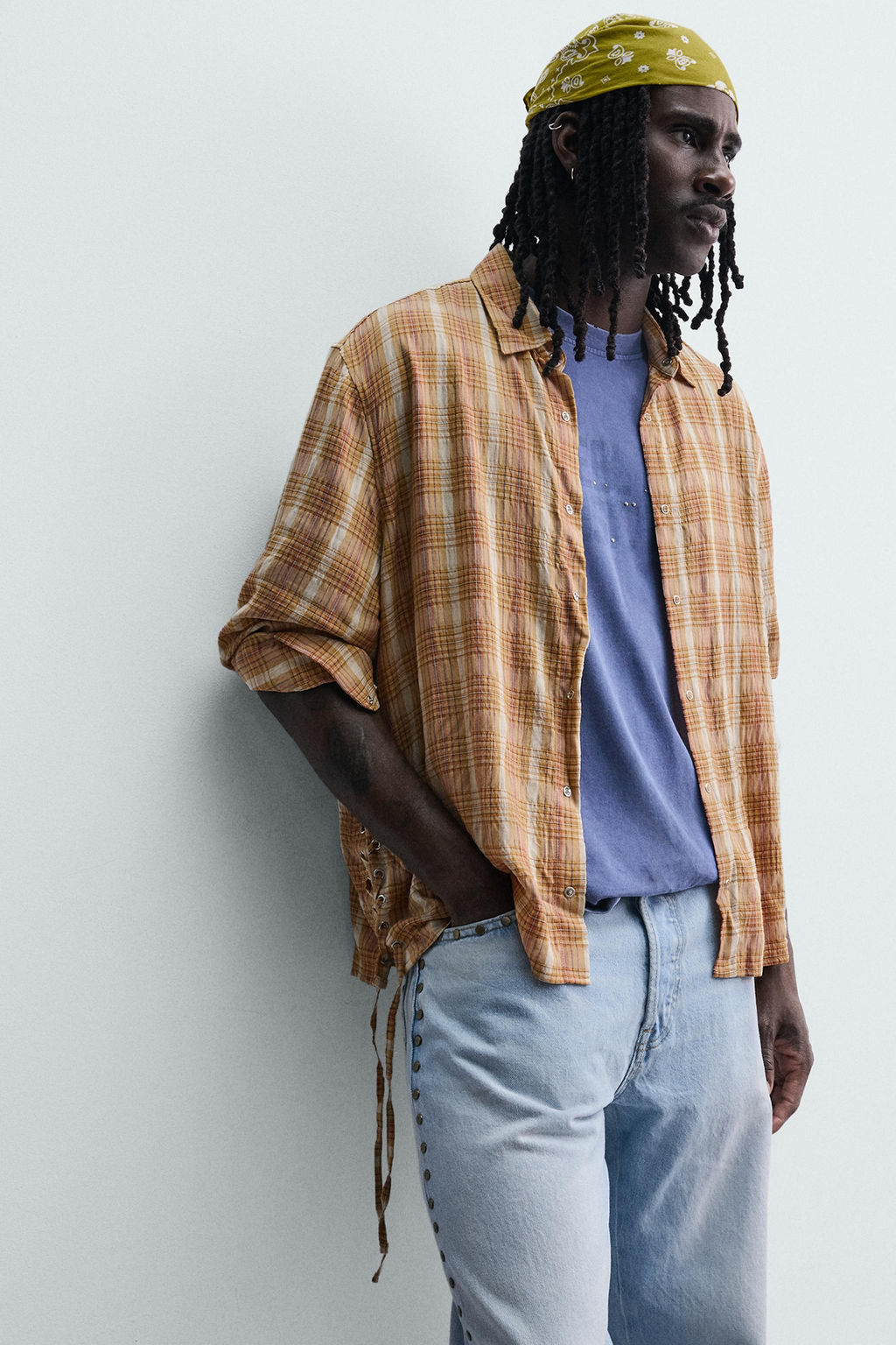 Блузка Camisa Fluida оранжевая