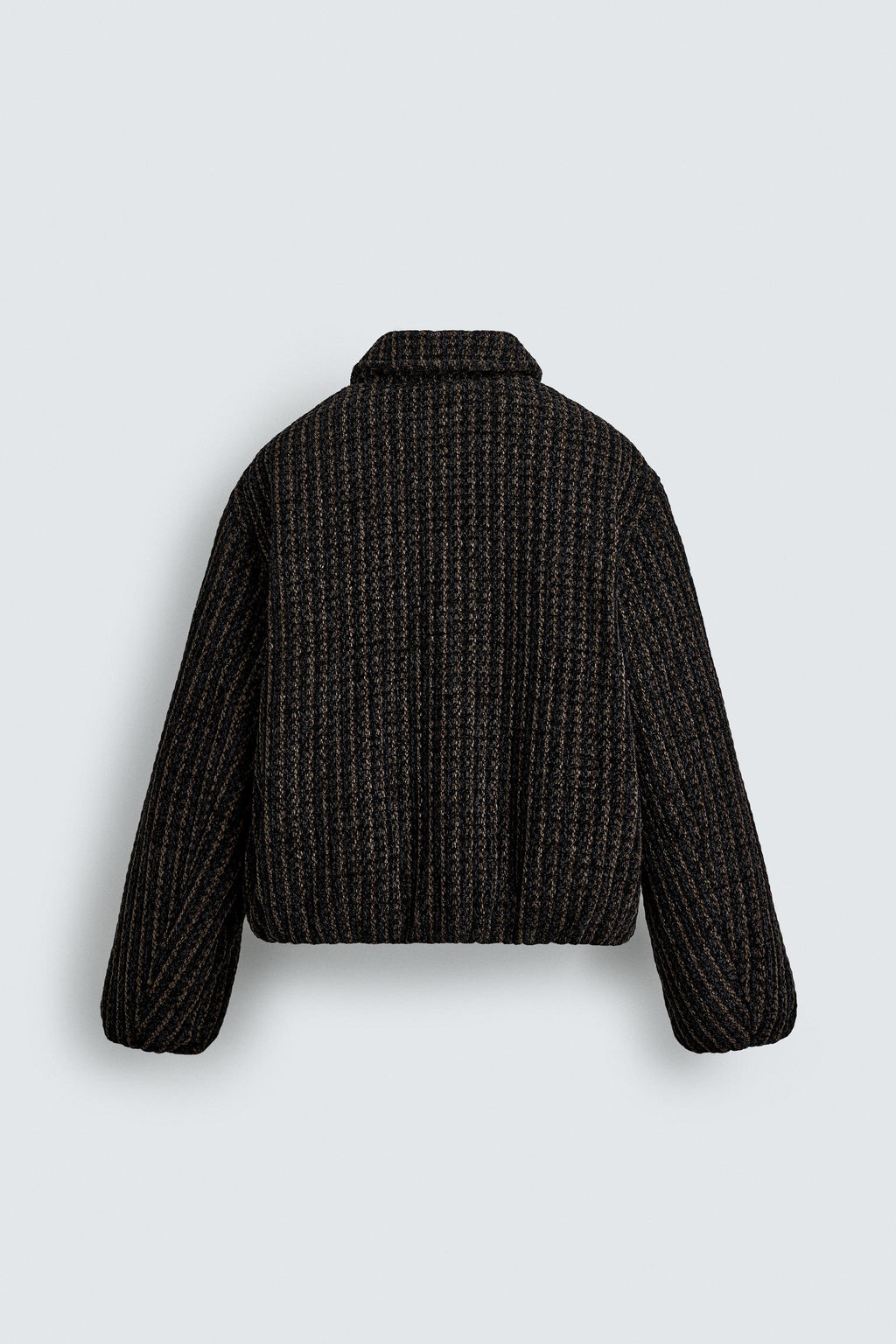 VELOUR CHECK TEXTURED JACKET - Zara фото 9