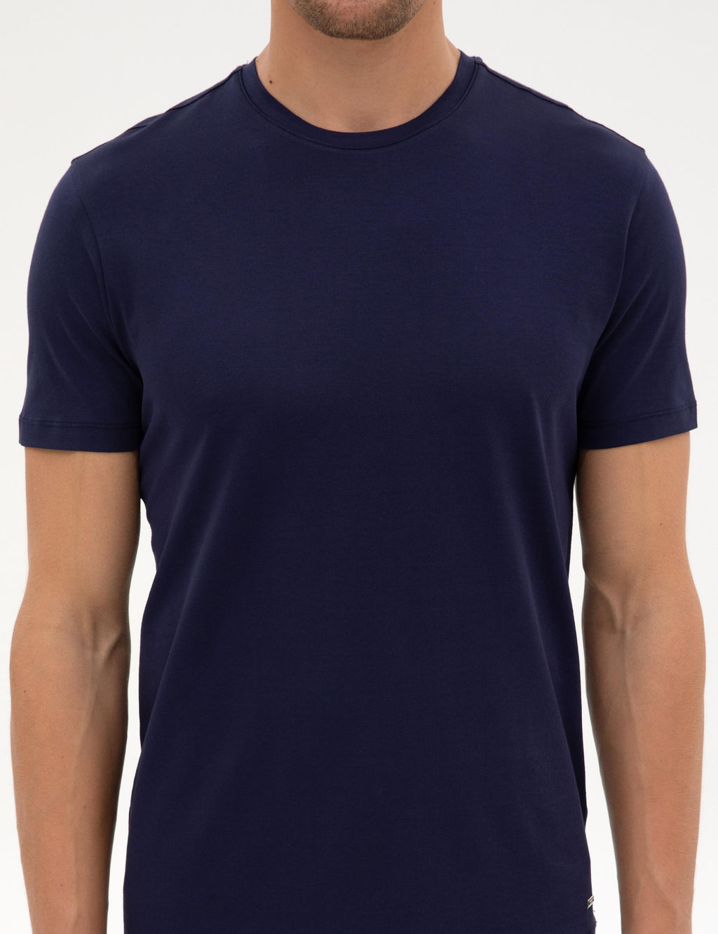 Lacivert Slim Fit Basic Ti__rt - Pierre cardin фото 6