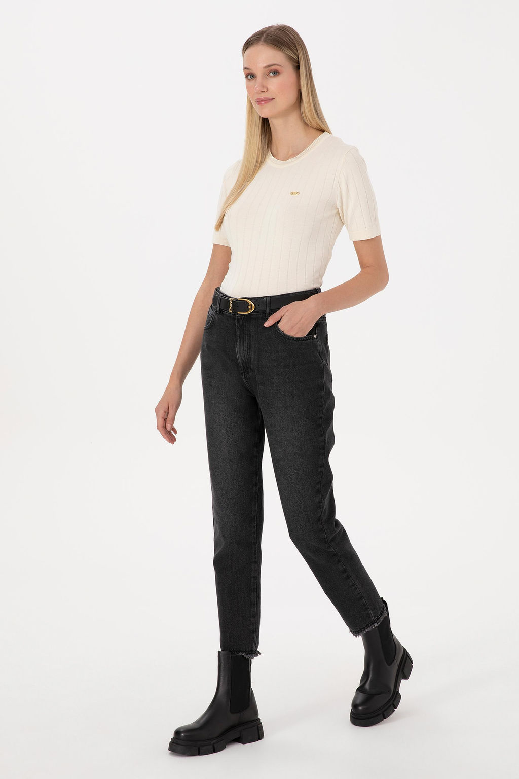 Kad_n Siyah Jean Pantolon - U.s. polo assn фото 3