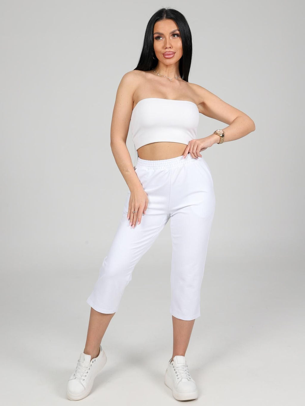 IV-CAPRIZ Финикс - бриджи из футера с лайкрой  фото 12