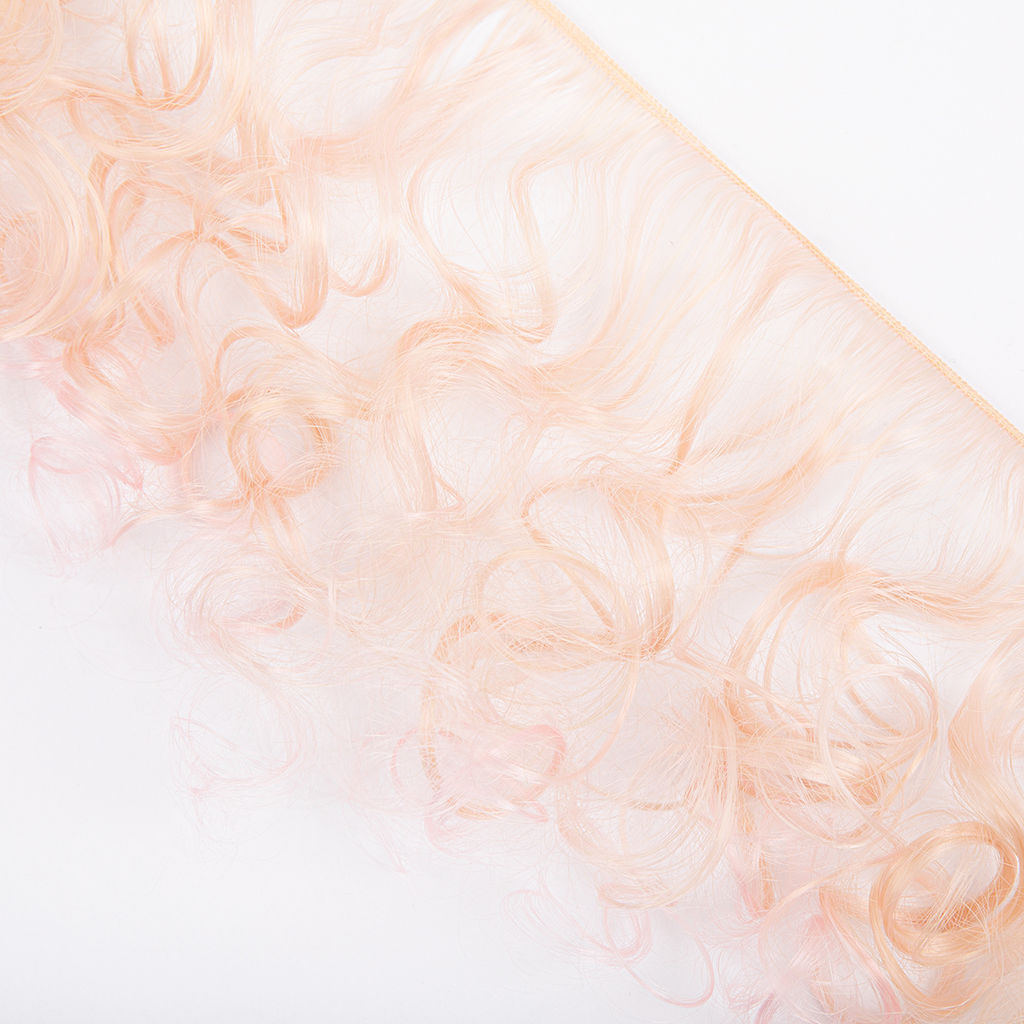 HobbyBe HAR-5 Тресс для кукол 15 см 100 см 38 г 37 блонд, розовый