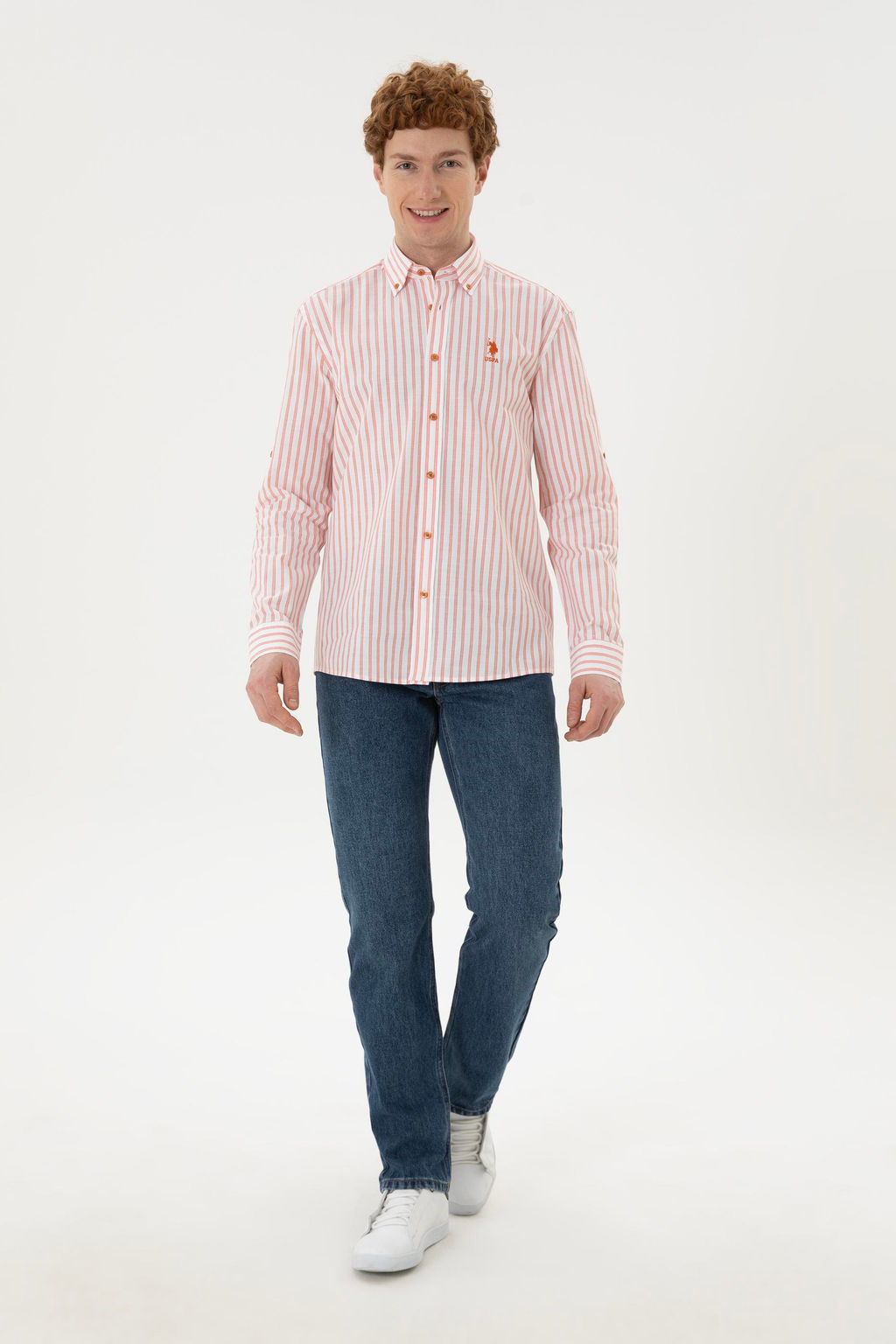 Мужская рубашка с длинным рукавом RED - U.s. polo assn фото 11