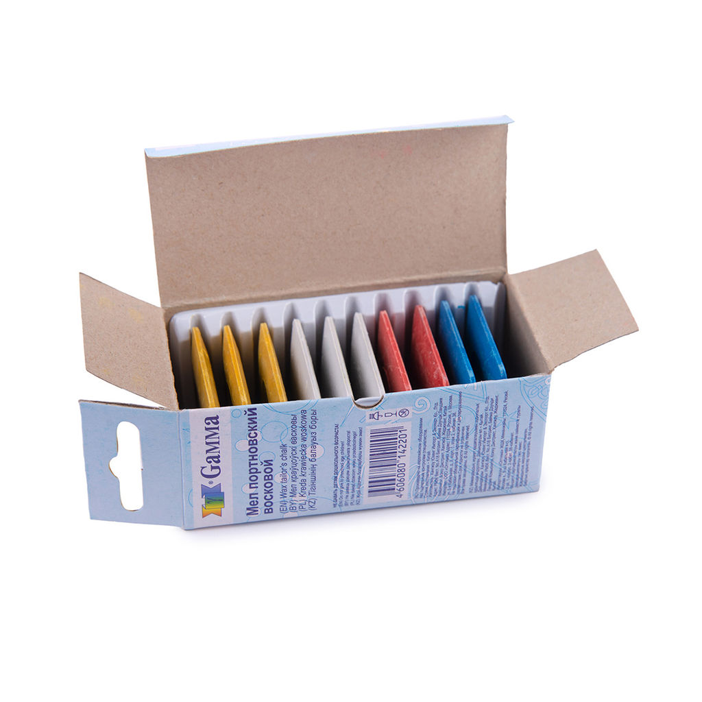 Gamma ТС-110 Мел портновский восковой 10 шт ассорти