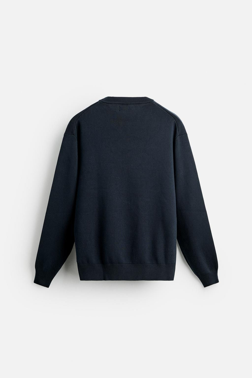 TEXTURED COTTON - MODAL SWEATER - Zara фото 7