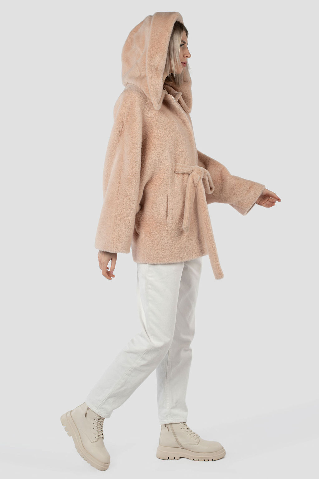 Пальто женское демисезонное (пояс) - El podio фото 4