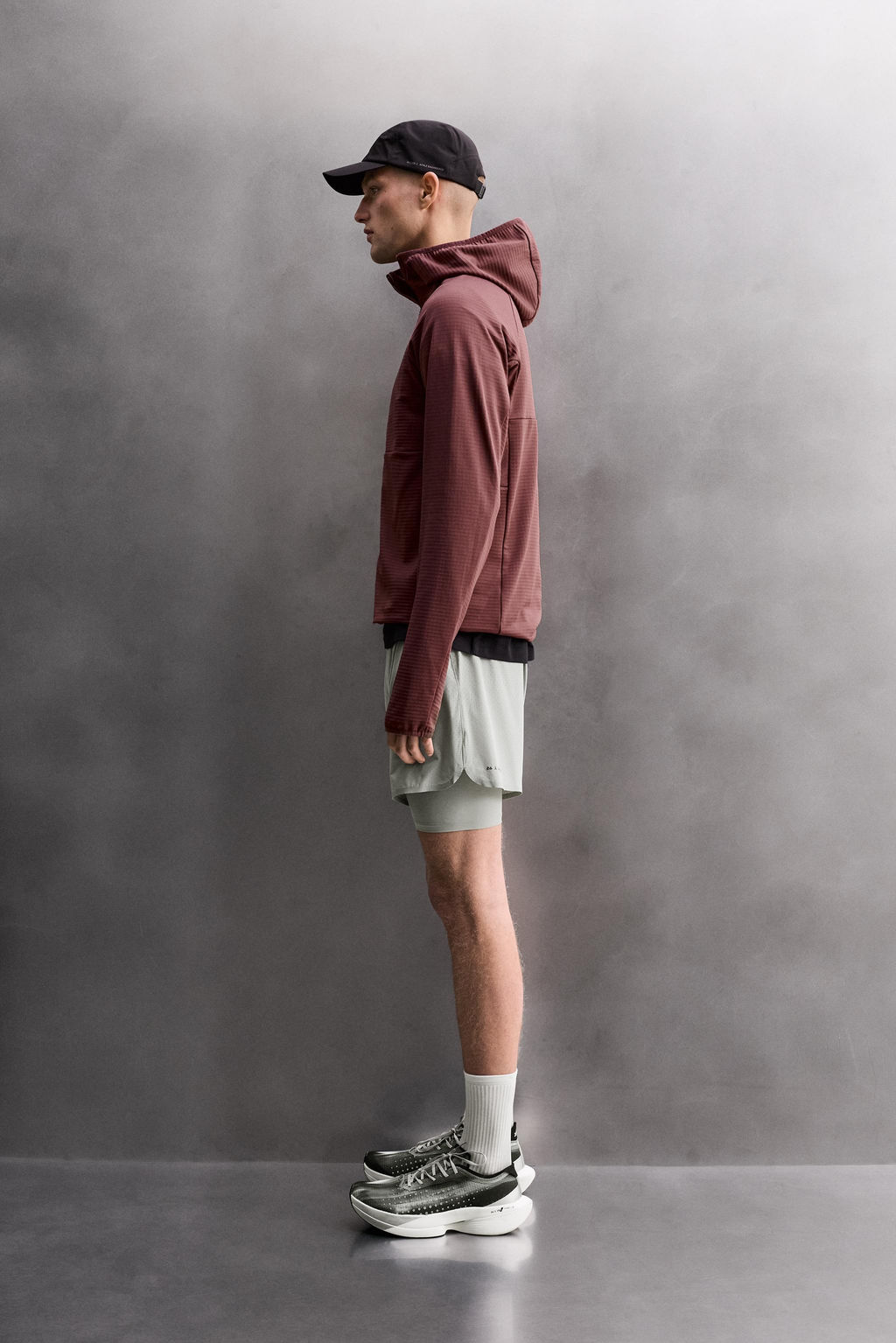 SUDADERA T?CNICA CAPUCHA COMBINADO POLAR / Rosado oscuro