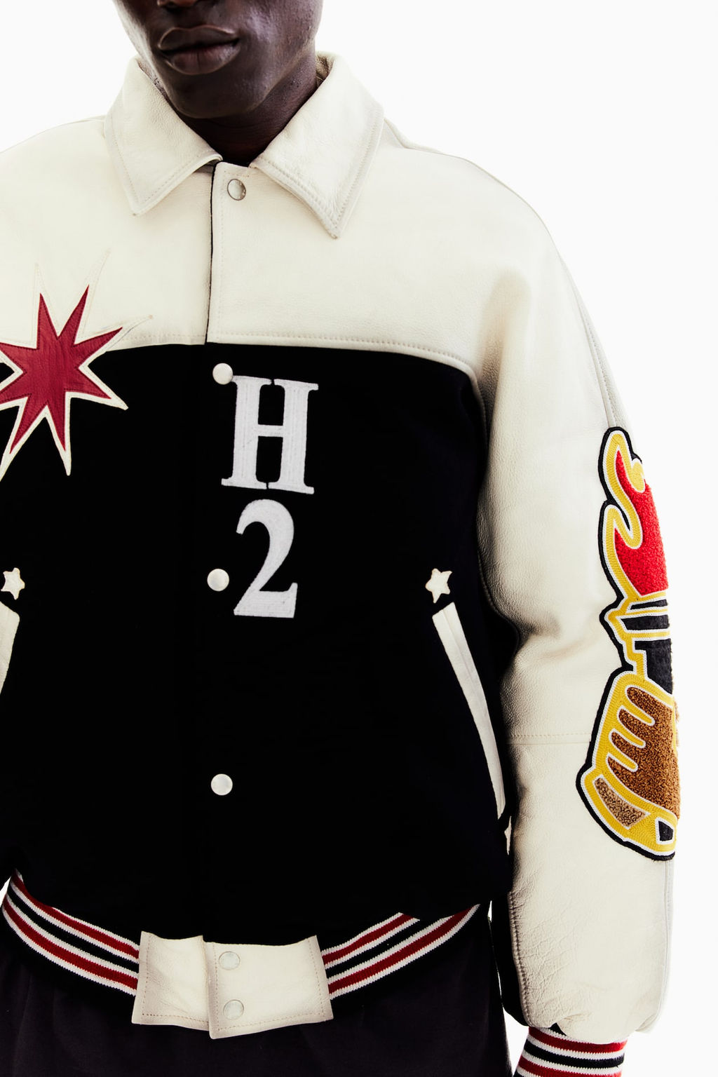 Chaqueta de beisbol de piel - H&m фото 2
