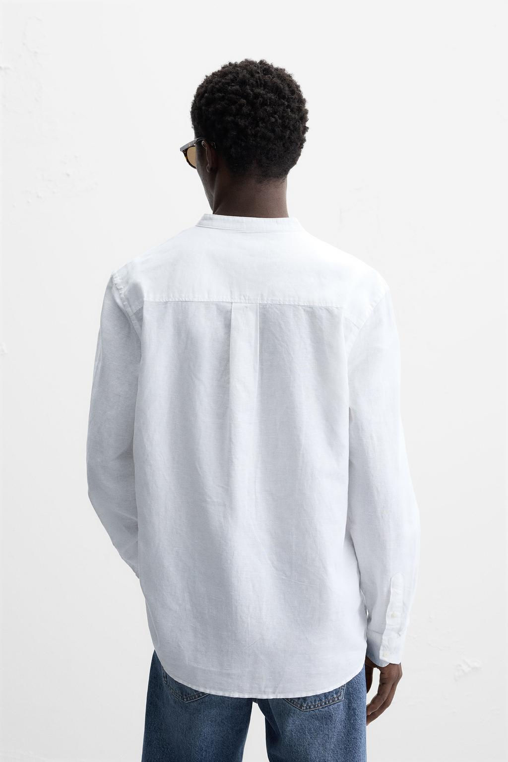 COTTON - LINEN SHIRT - Zara фото 3